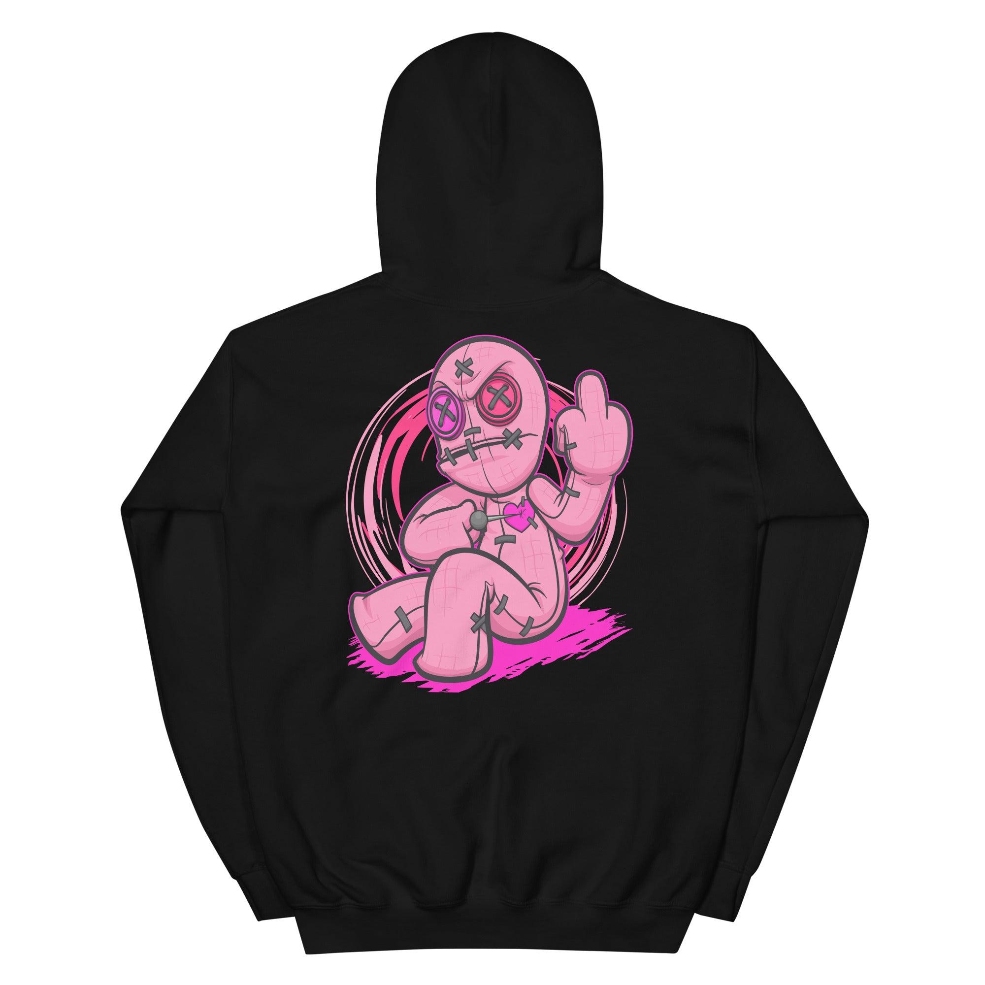 14 Low Shocking Pink Hoodie Voodoo Doll