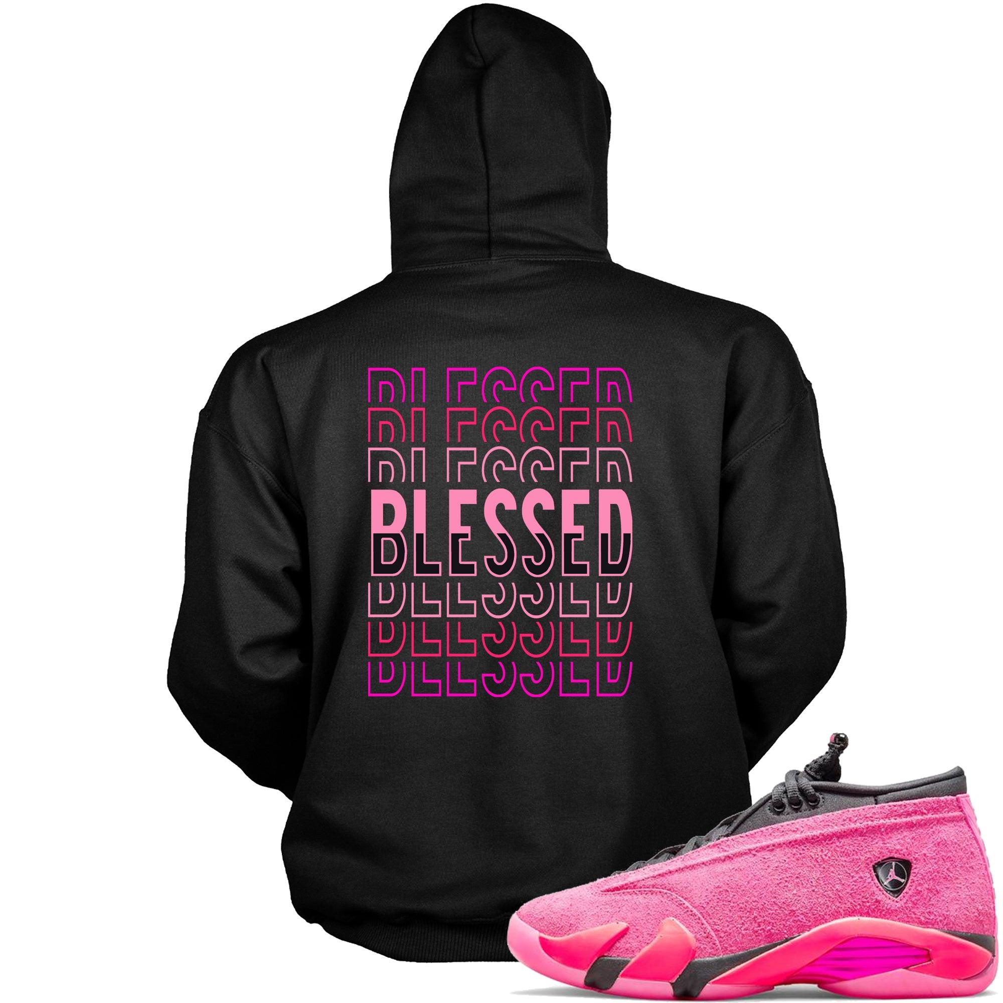 14 Low Shocking Pink Hoodie Blessed Stacked