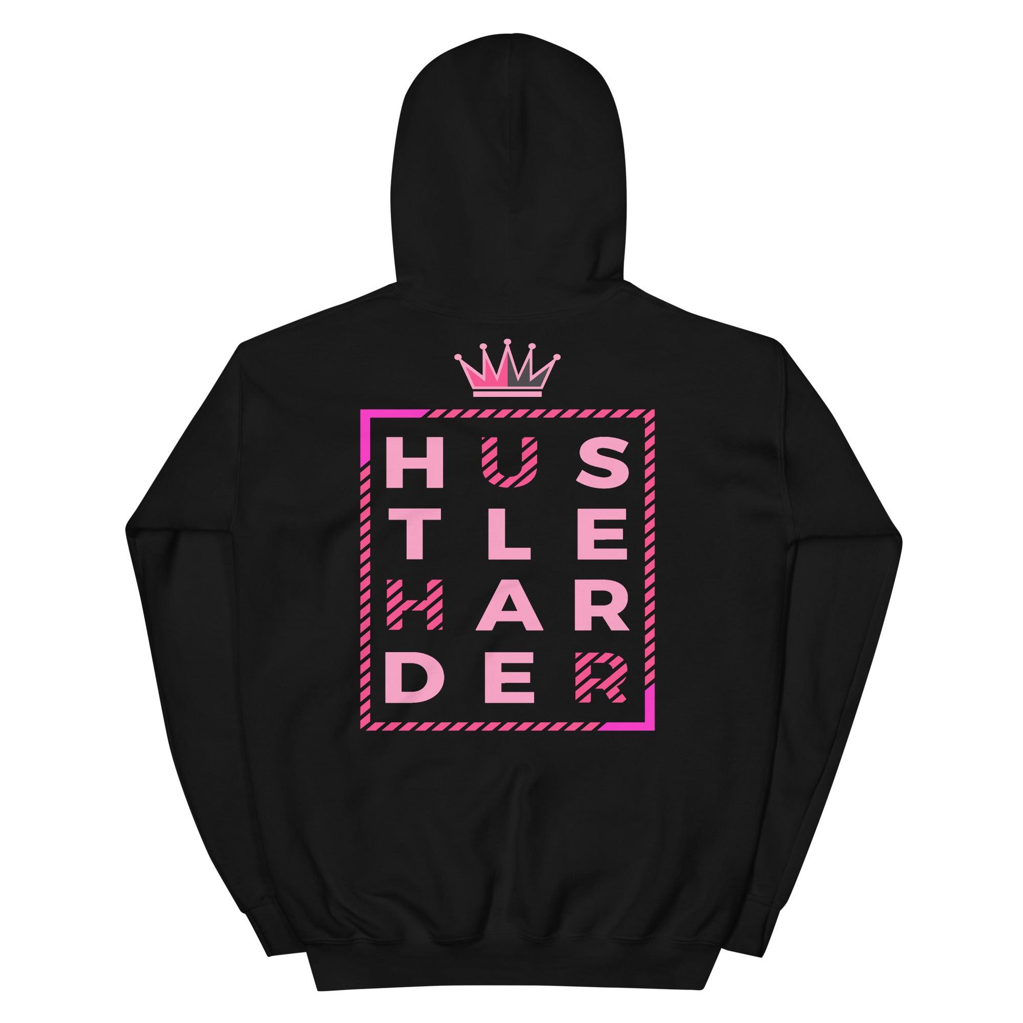 14s Low Shocking Pink Hoodie Hustle Harder