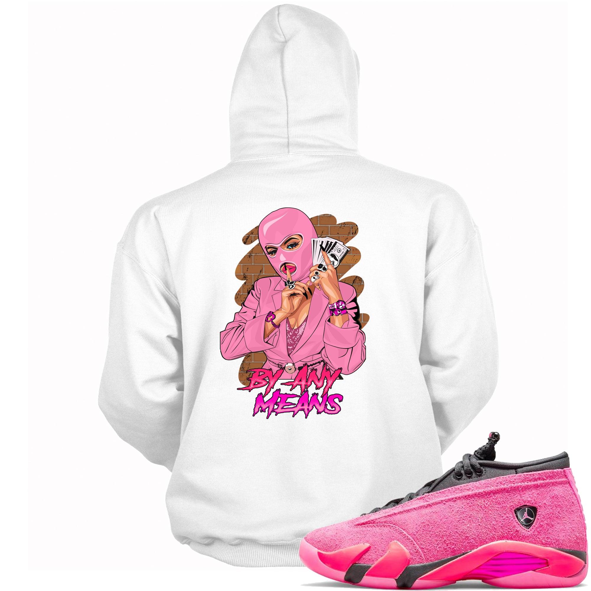 14s Low Shocking Pink Hoodie By Any Means
