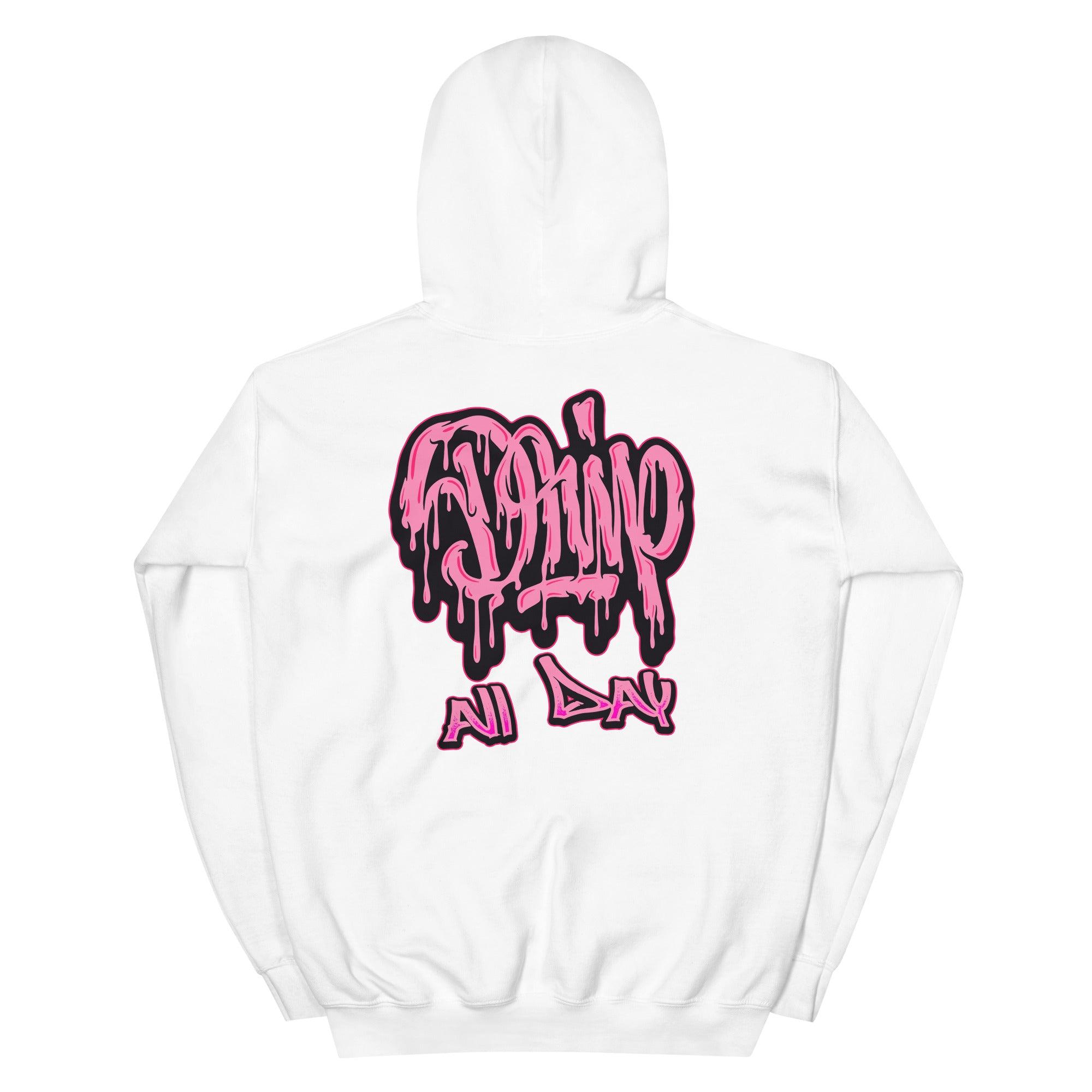 14s Low Shocking Pink Hoodie Drip All Day