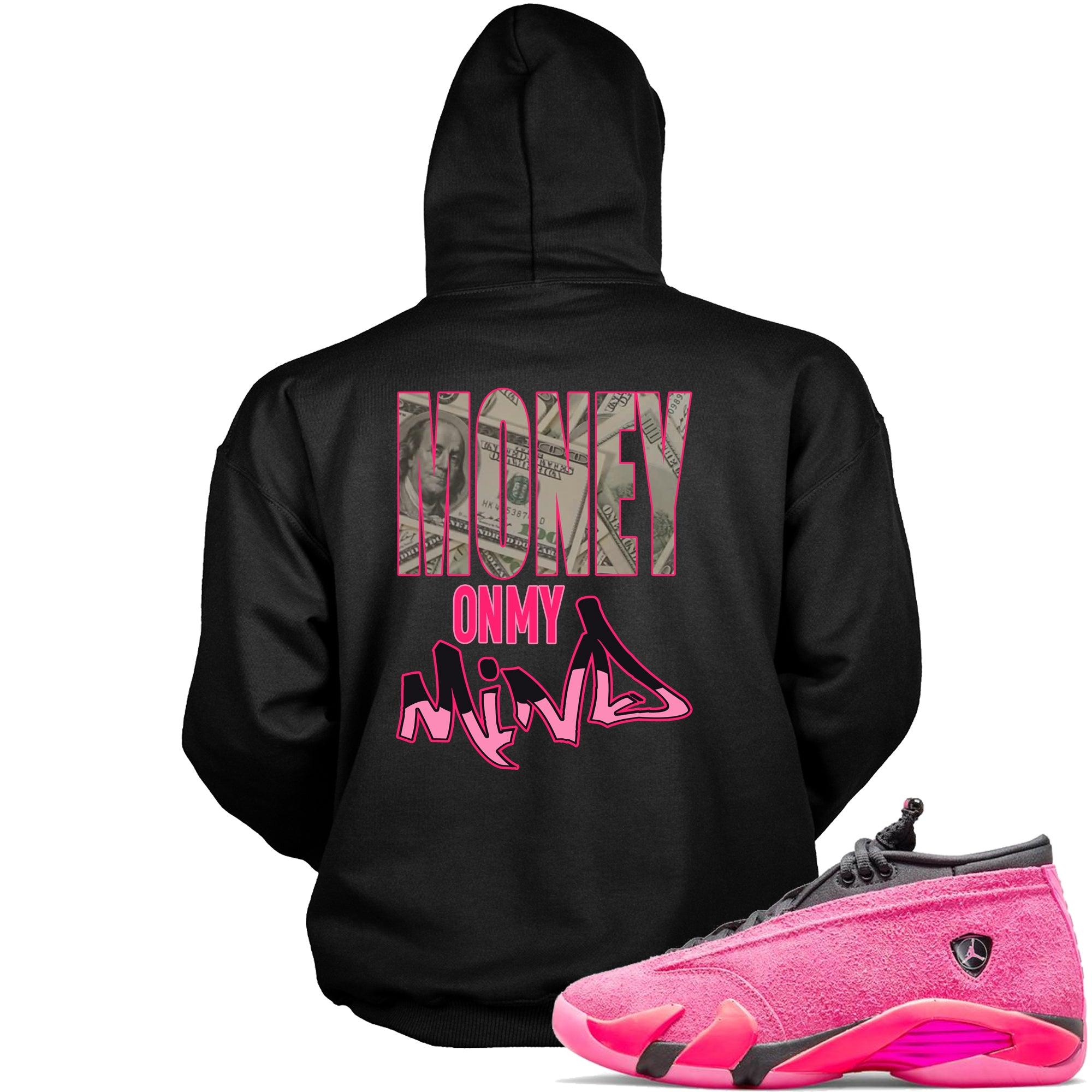 14s Low Shocking Pink Hoodie Money On My Mind