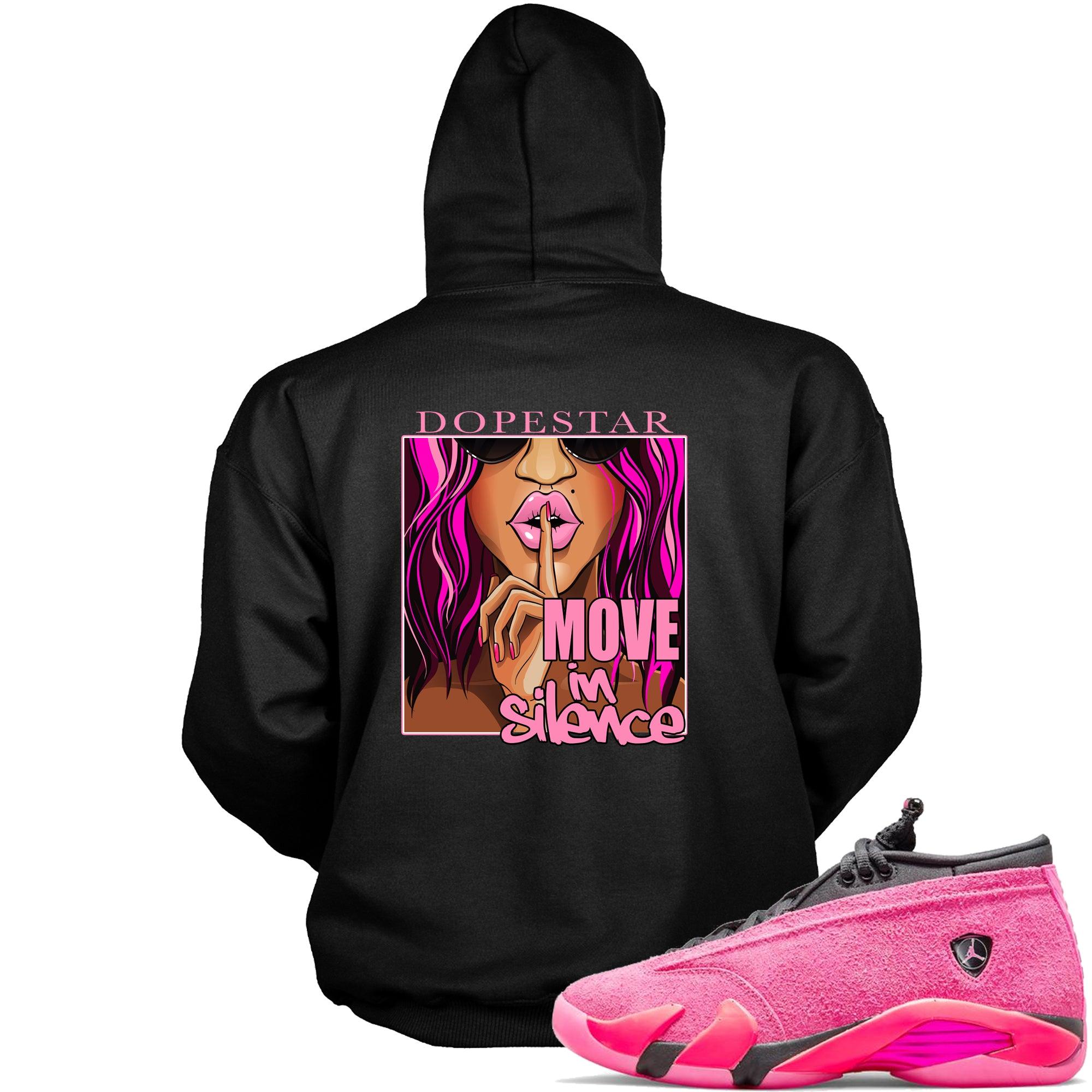 14 Low Shocking Pink Hoodie Move in Silence