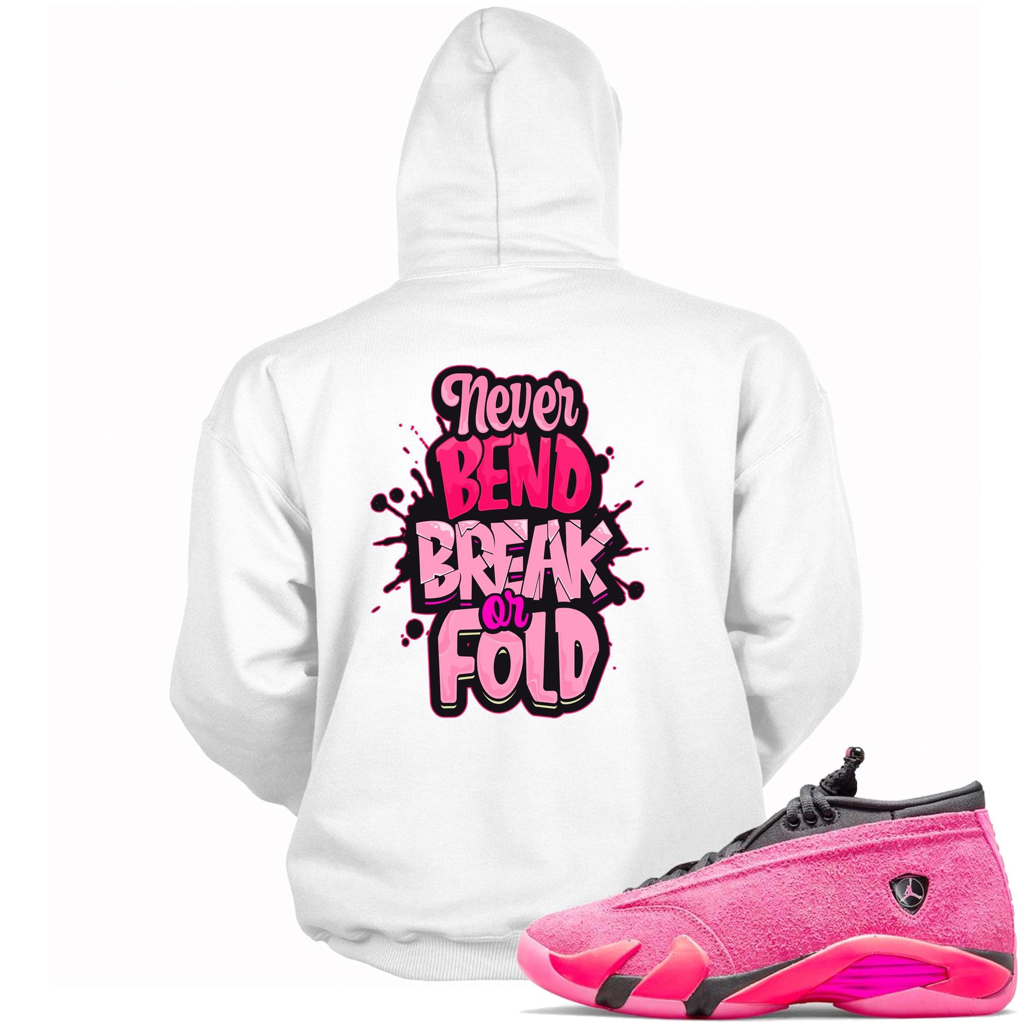 14s Low Shocking Pink Hoodie Never Bend Break or Fold