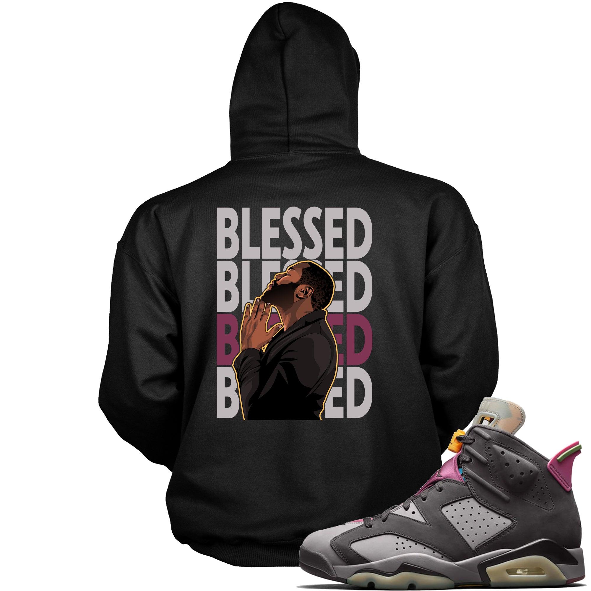 6s Bordeaux Hoodie God Blessed