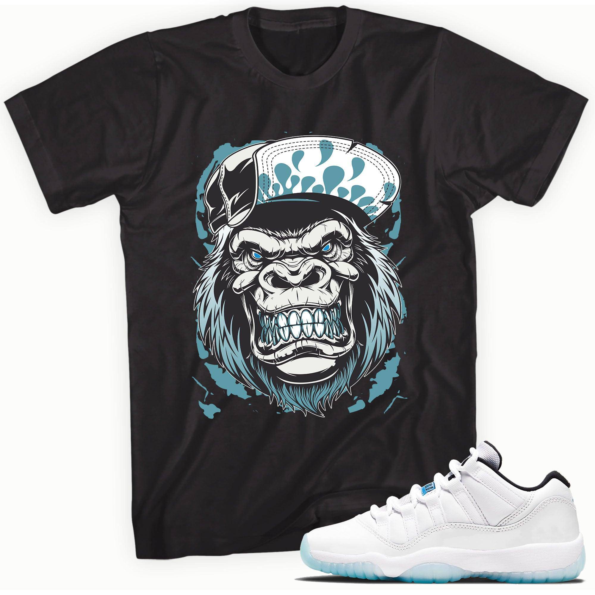 11s Low Legend Blue Shirt Gorilla Beast