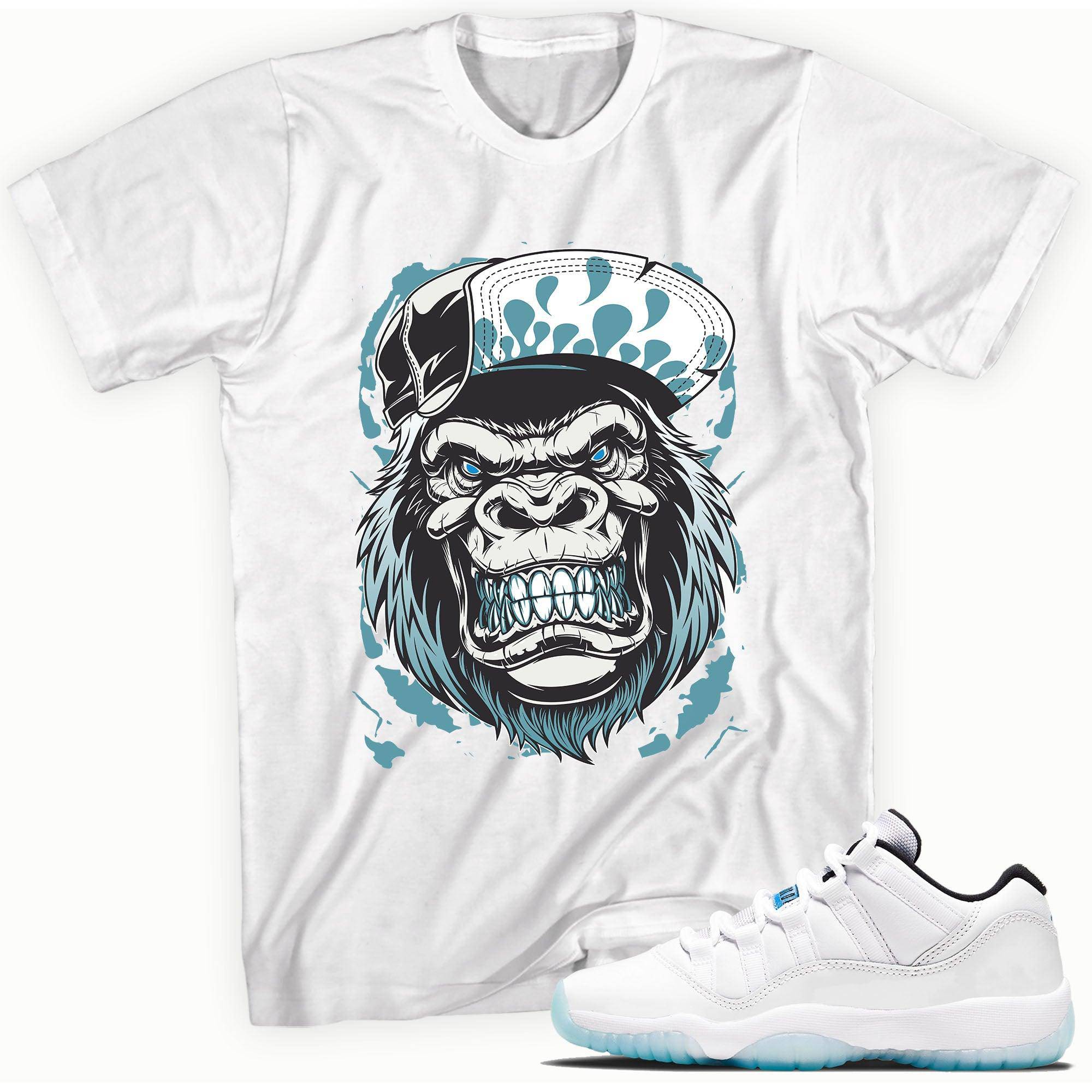11s Low Legend Blue Shirt Gorilla Beast