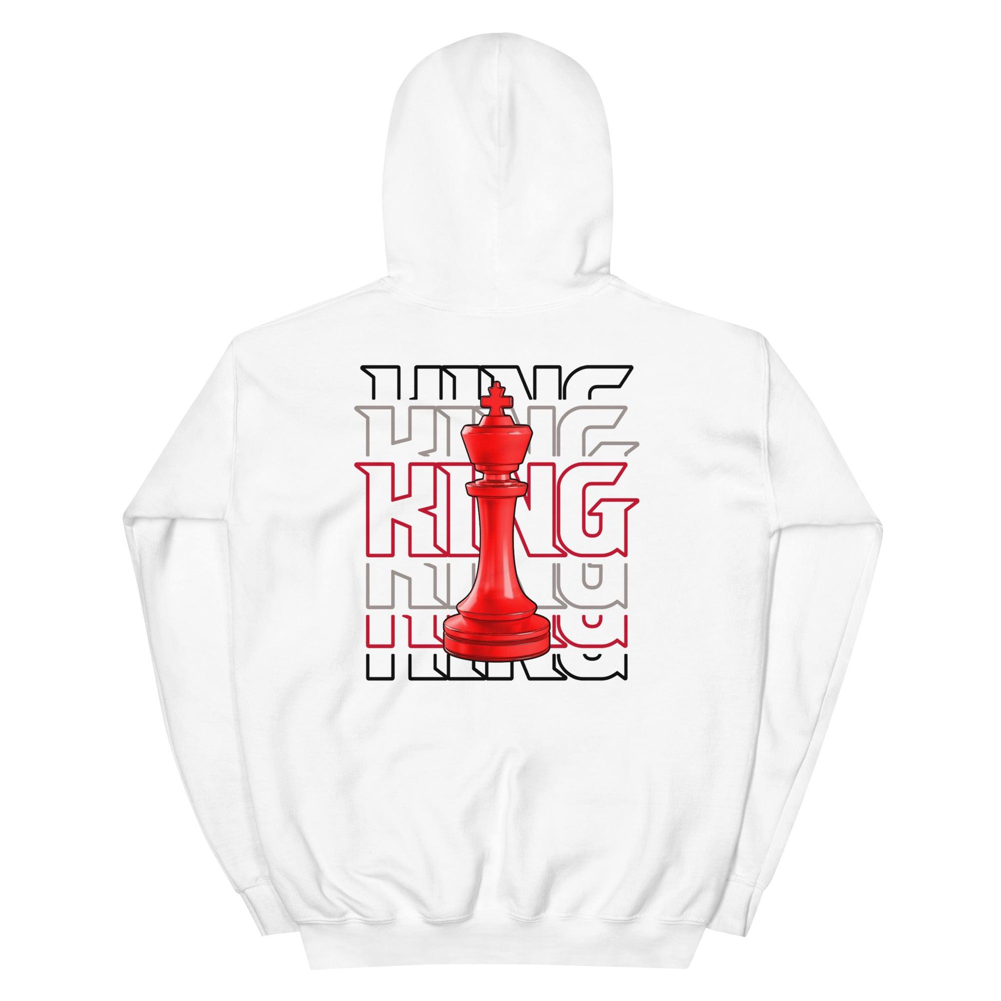 4s Fire Red Hoodie King Chess
