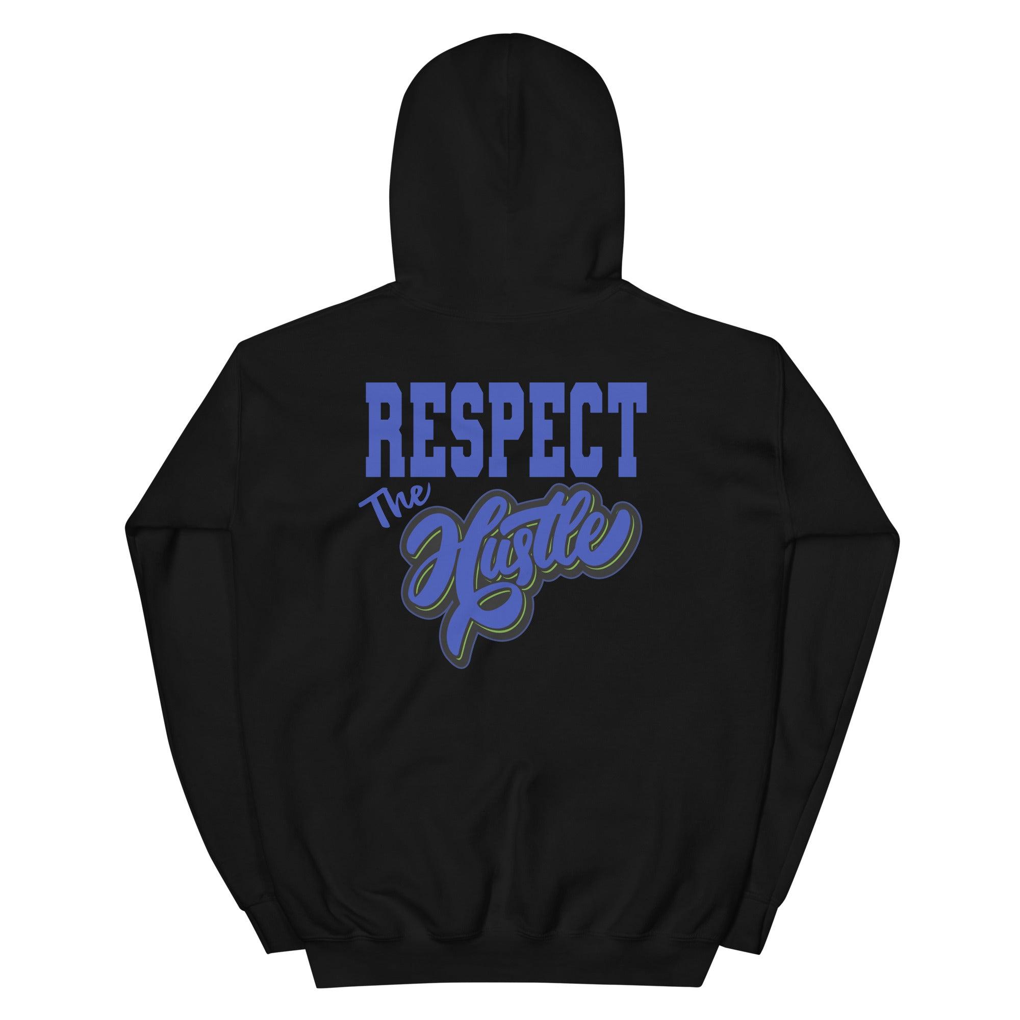 13s Hyper Royal Hoodie Respect The Hustle