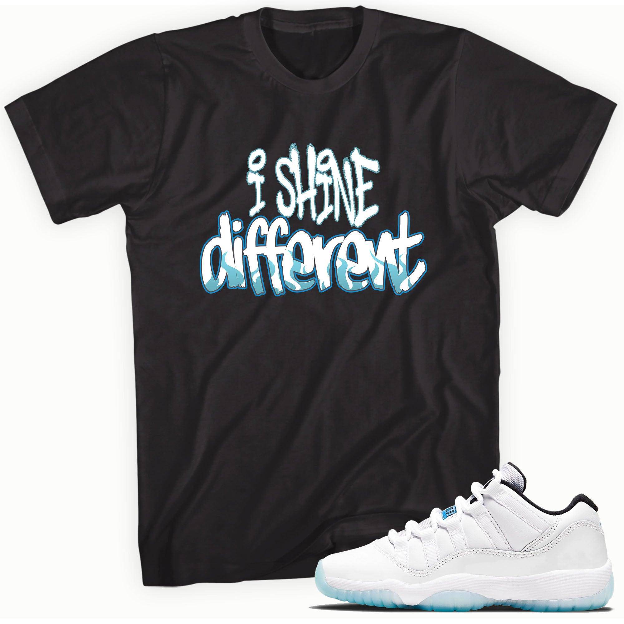11s Low Legend Blue Shirt Shine Different