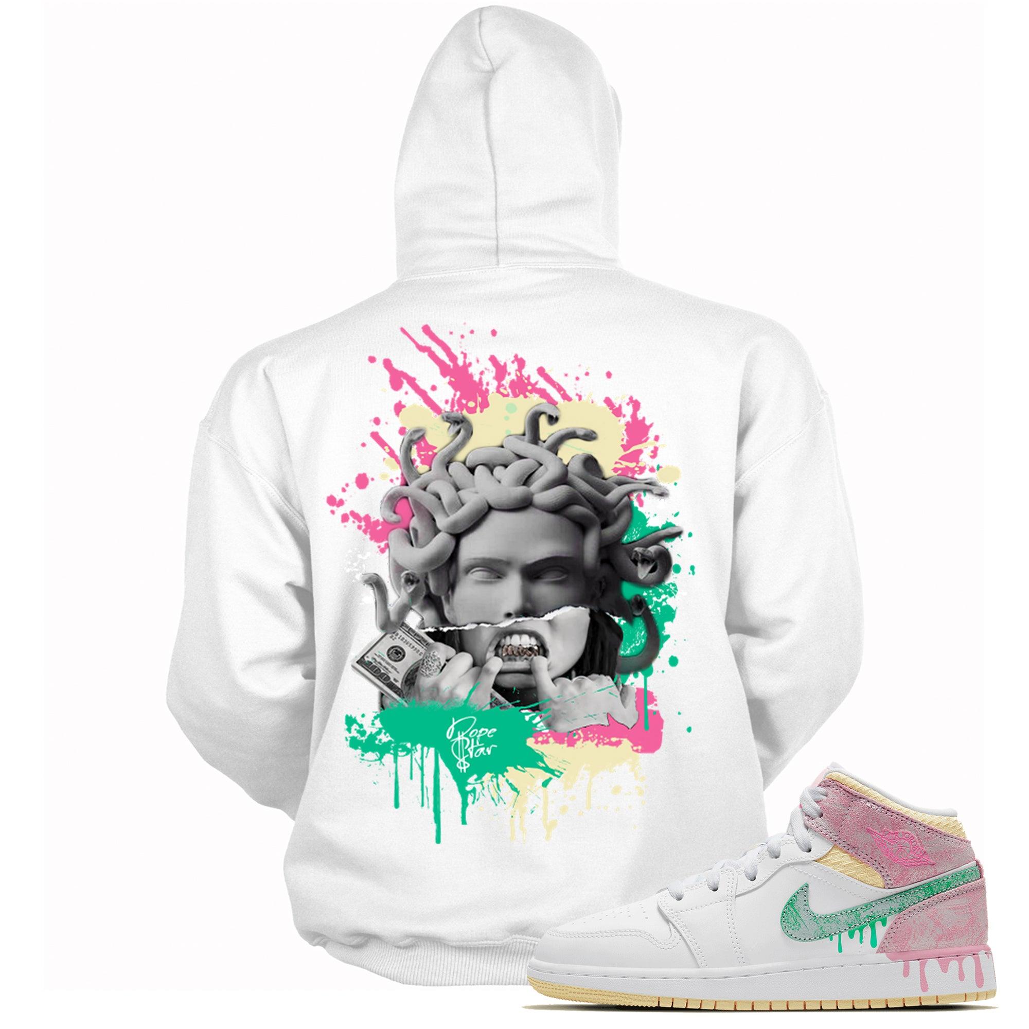 1 Mid Paint Drip (GS) Hoodie Medusa