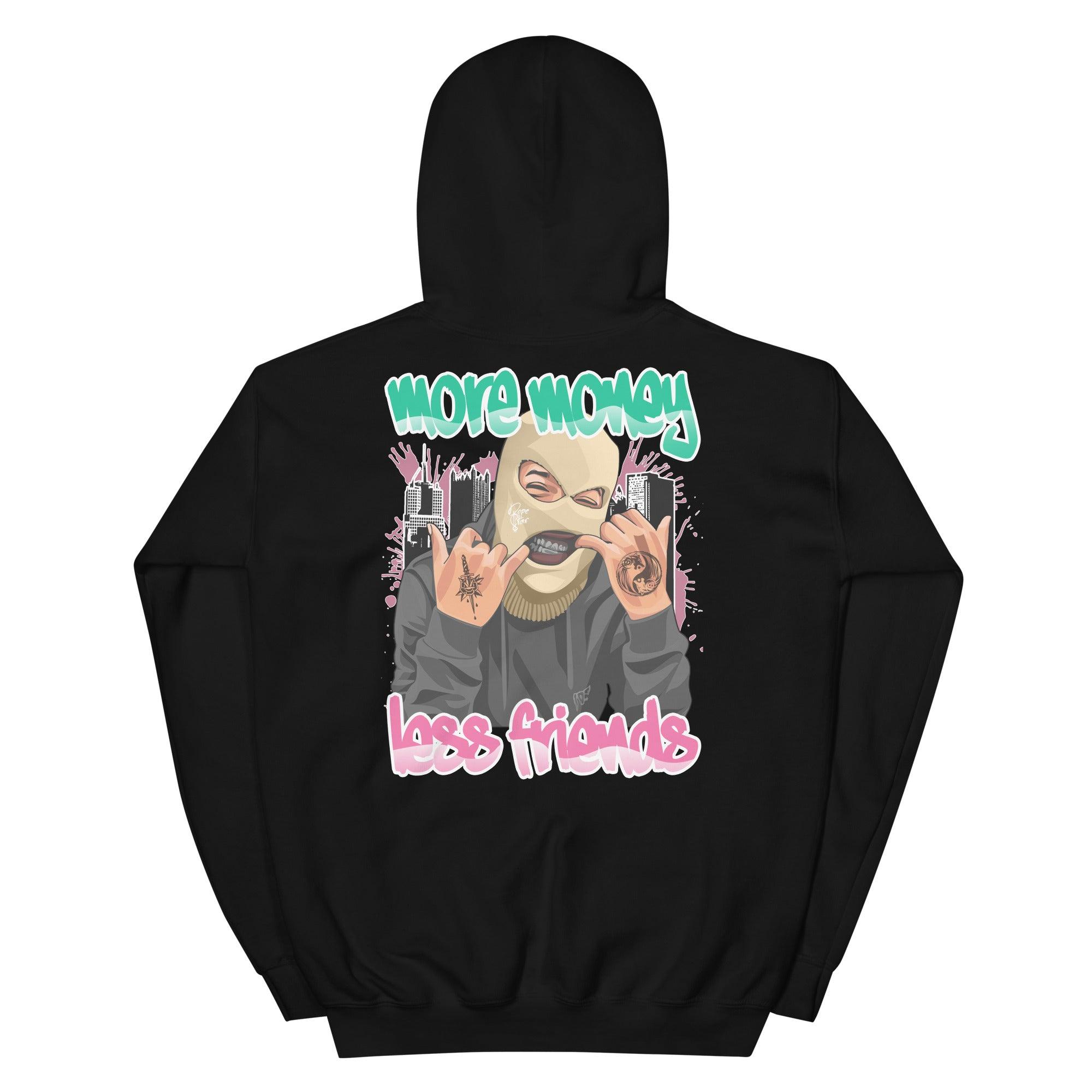 1 Mid Paint Drip (GS) Hoodie More Money Less Friends