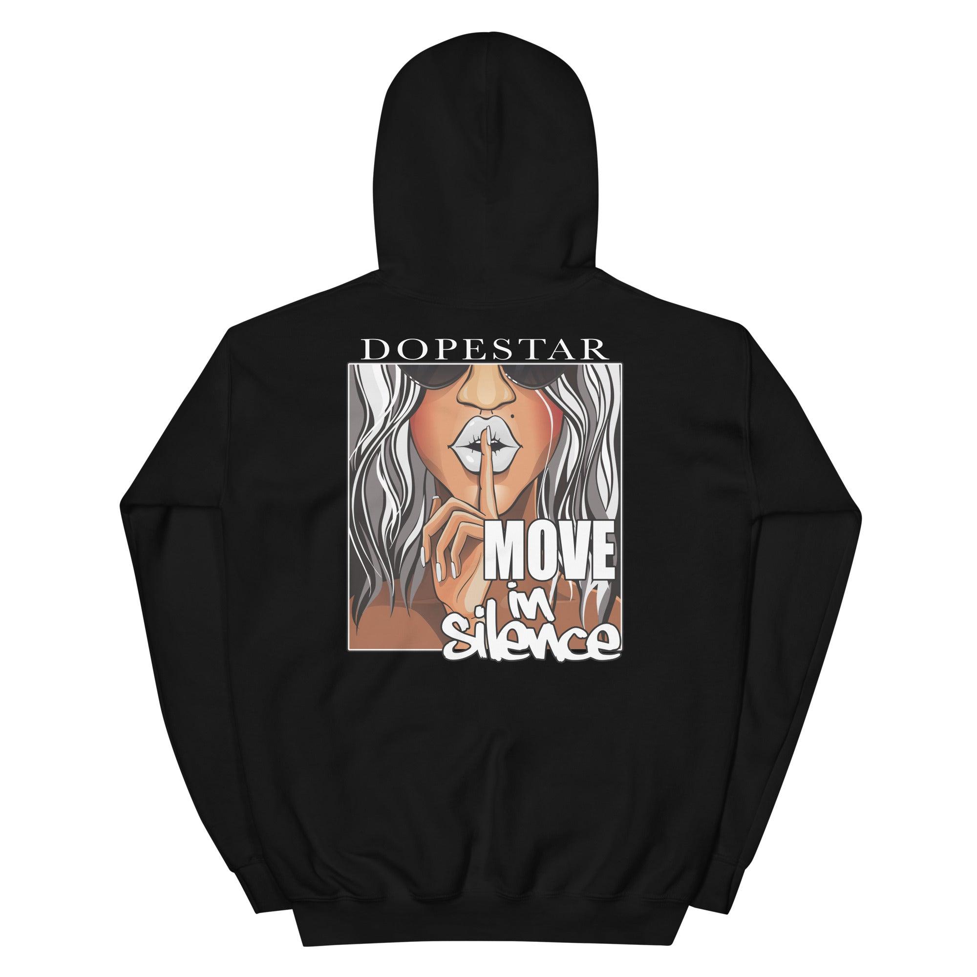 Dunk Low White Black Hoodie Move In Silence