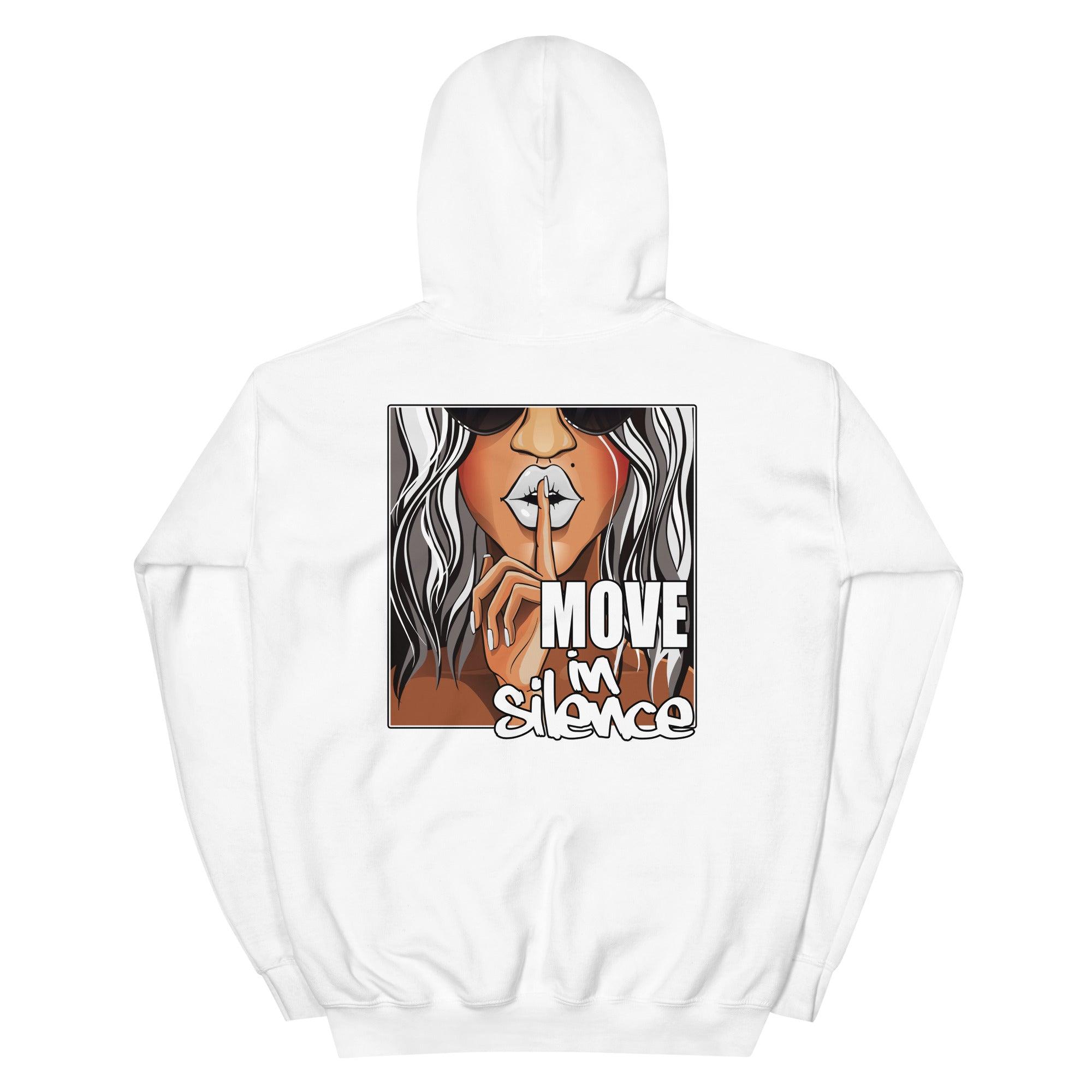 Dunk Low White Black Hoodie Move In Silence