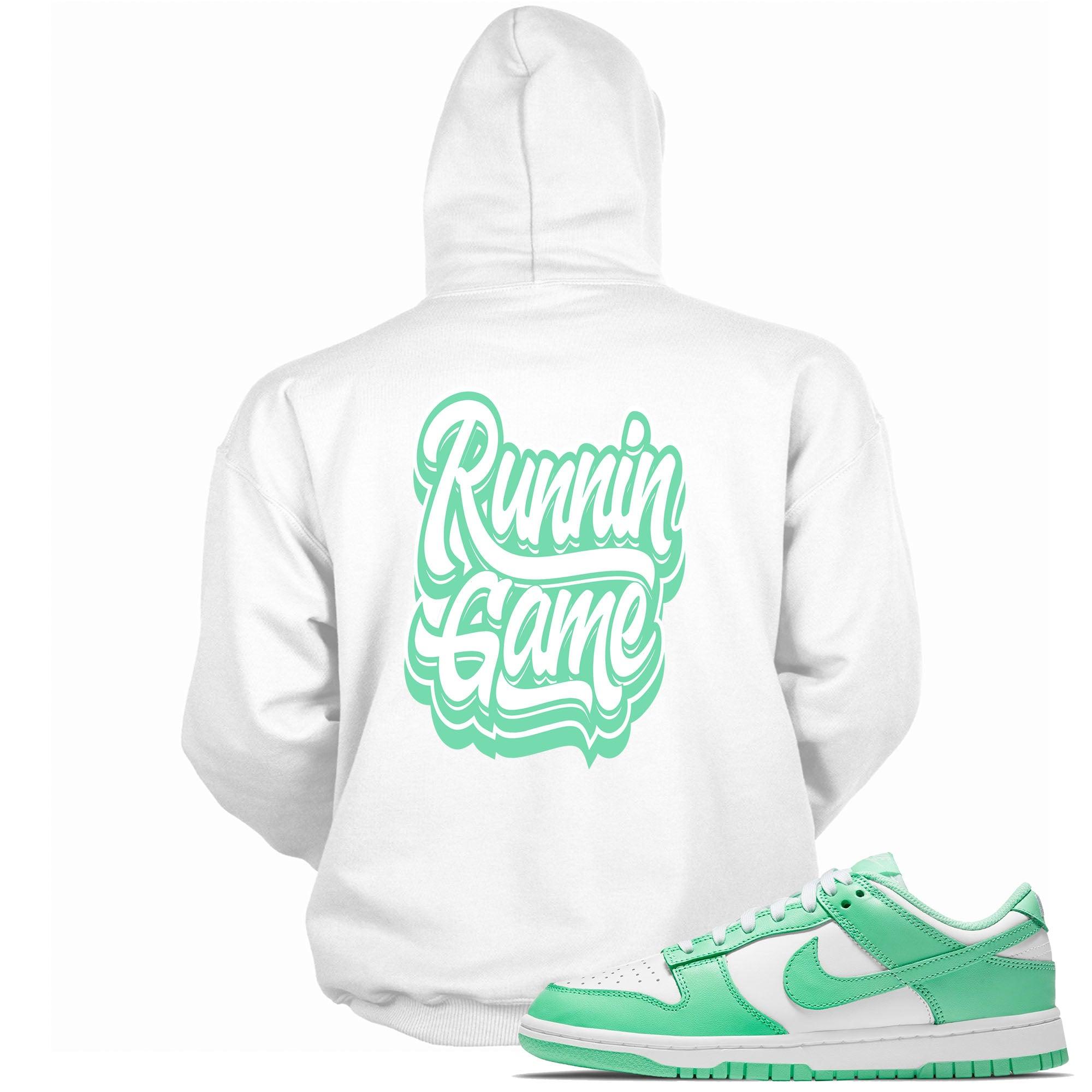 Dunk Low Green Glow Hoodie Runnin Game