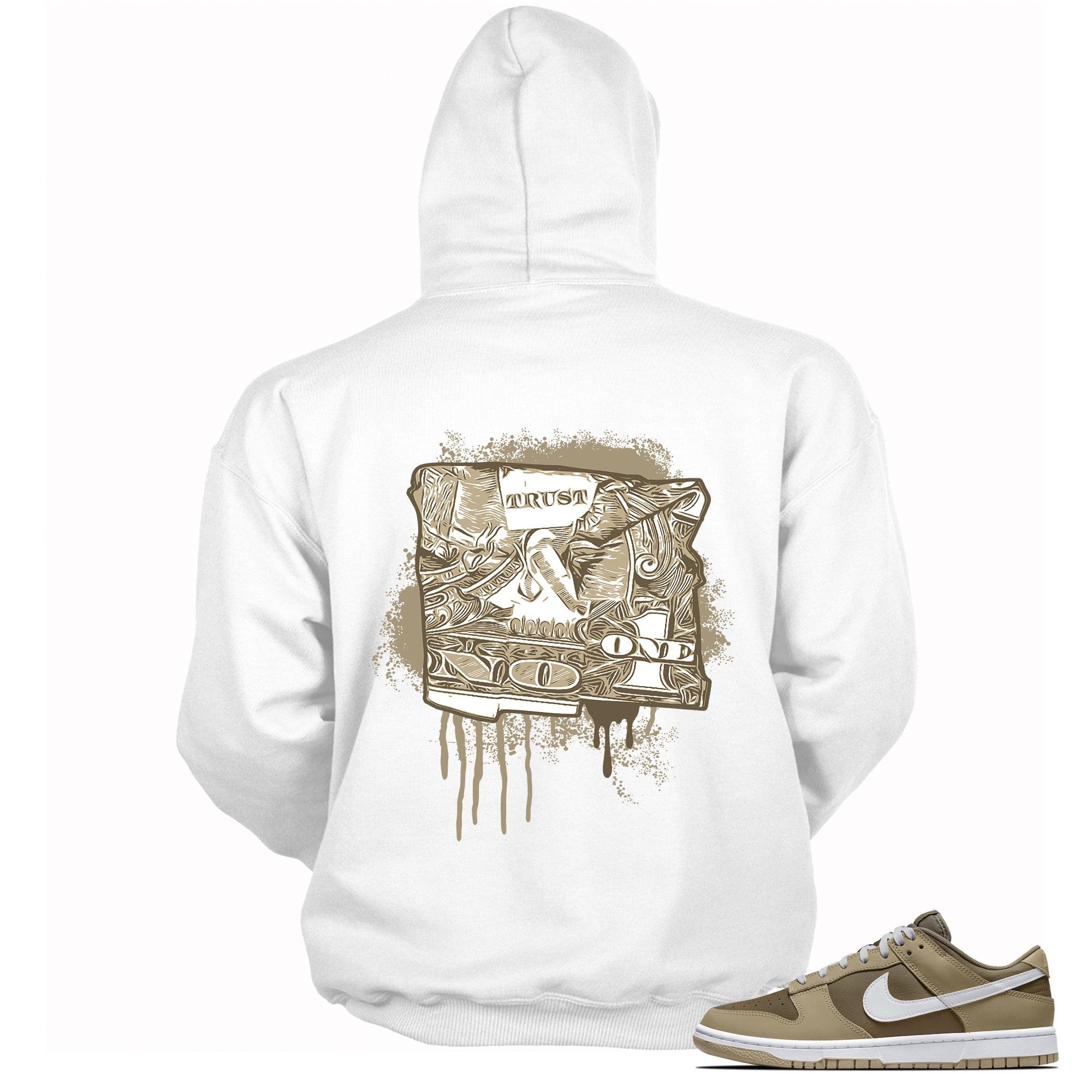 Dunk Low Judge Grey Hoodie Trust No One Dollar Bill