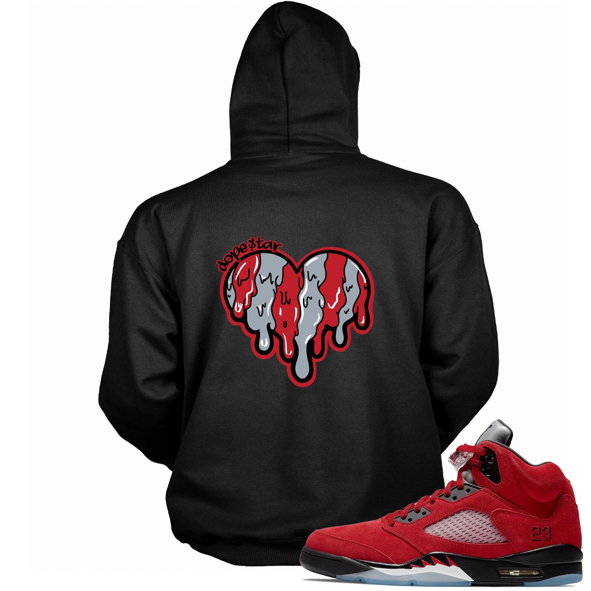 5 Raging Bull Red 2021 Hoodie Melting Heart