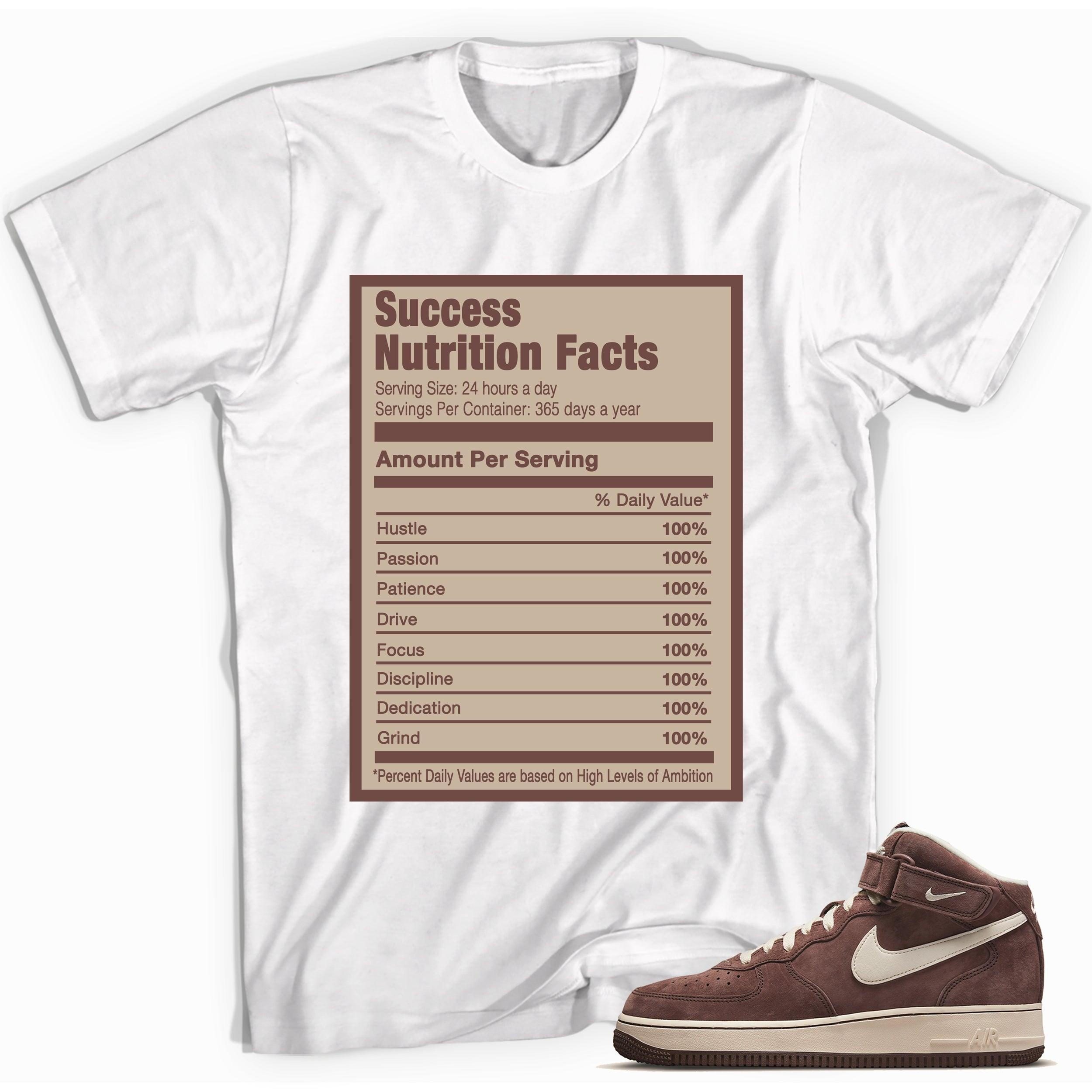 Air Force 1 Mid QS Chocolate Shirt Success Nutrition