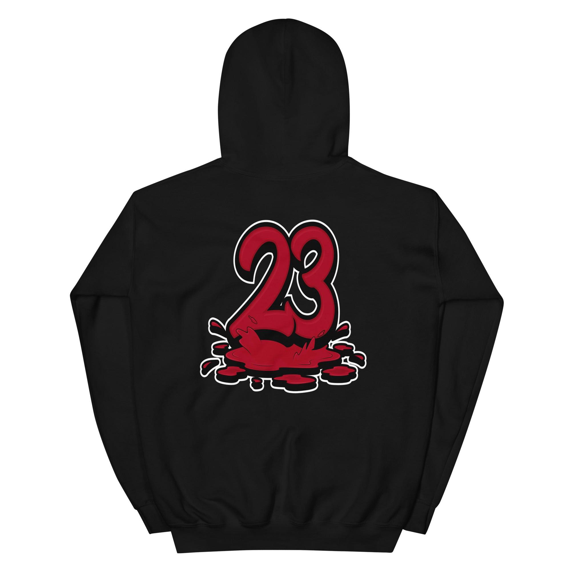 4 Fire Red Hoodie 23 Melting