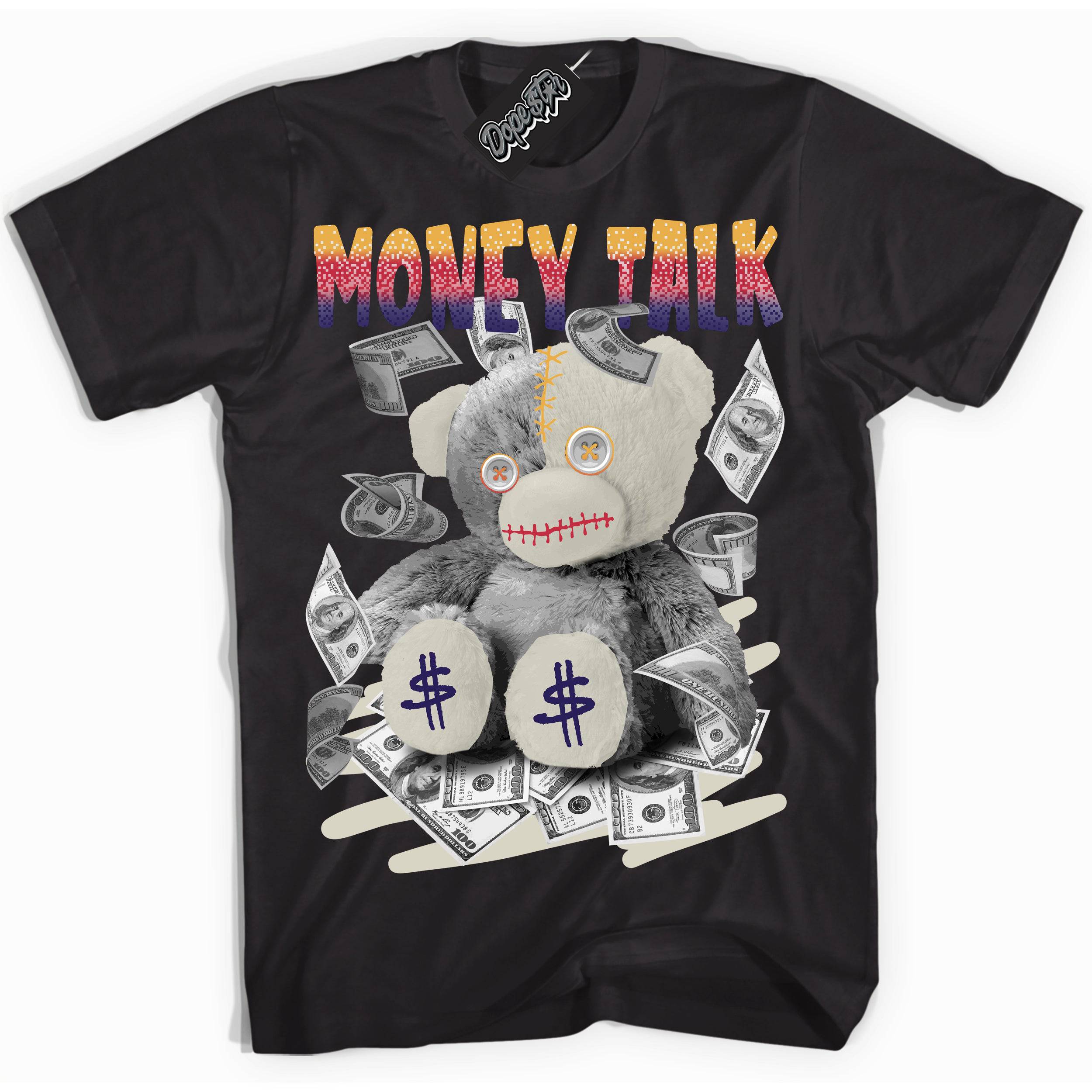 J Balvin Sunset 3s DopeStar Shirt Money Talk Bear Graphic