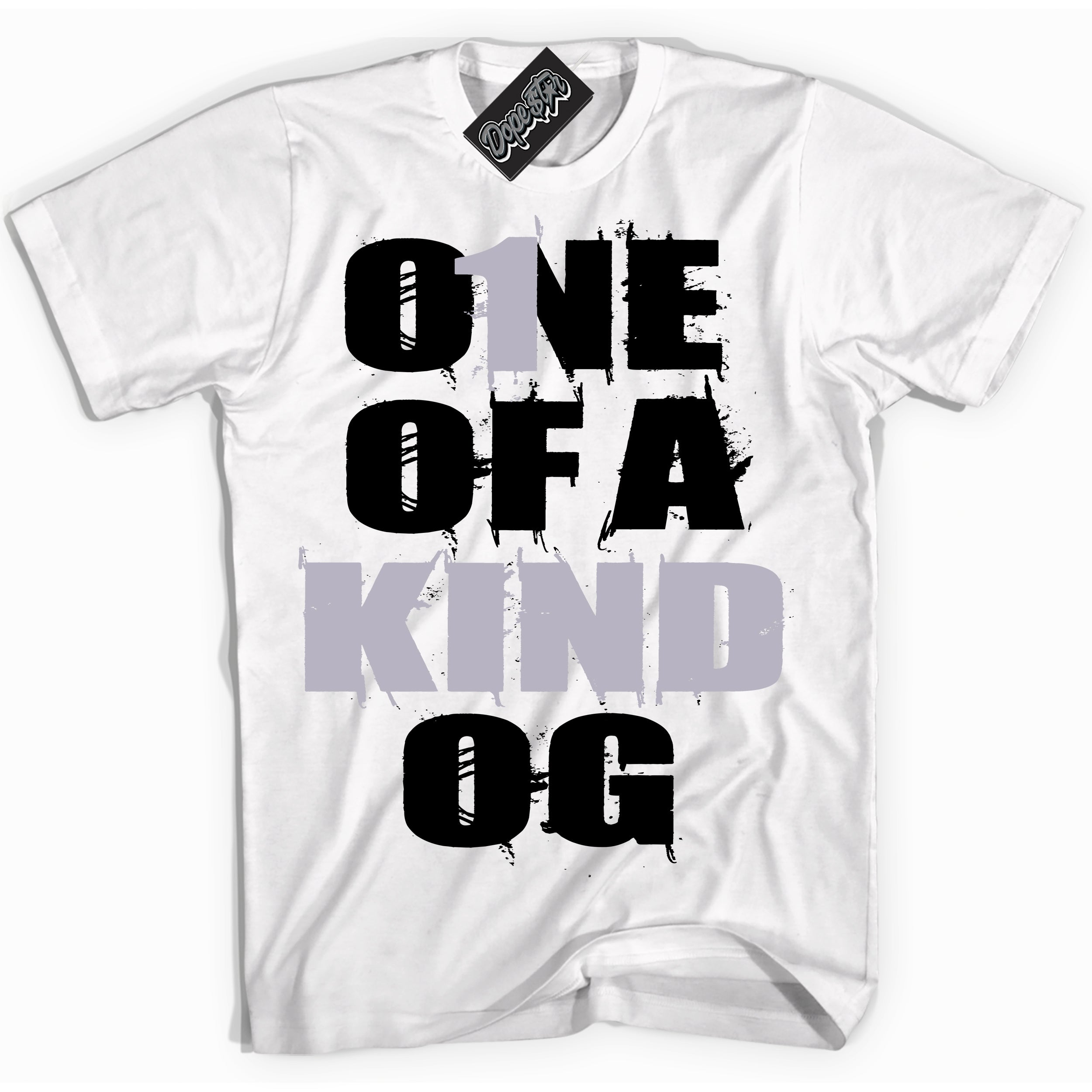Cool White Shirt with “ One Of A Kind ” design that perfectly matches OG Barons 1s Jordans.
