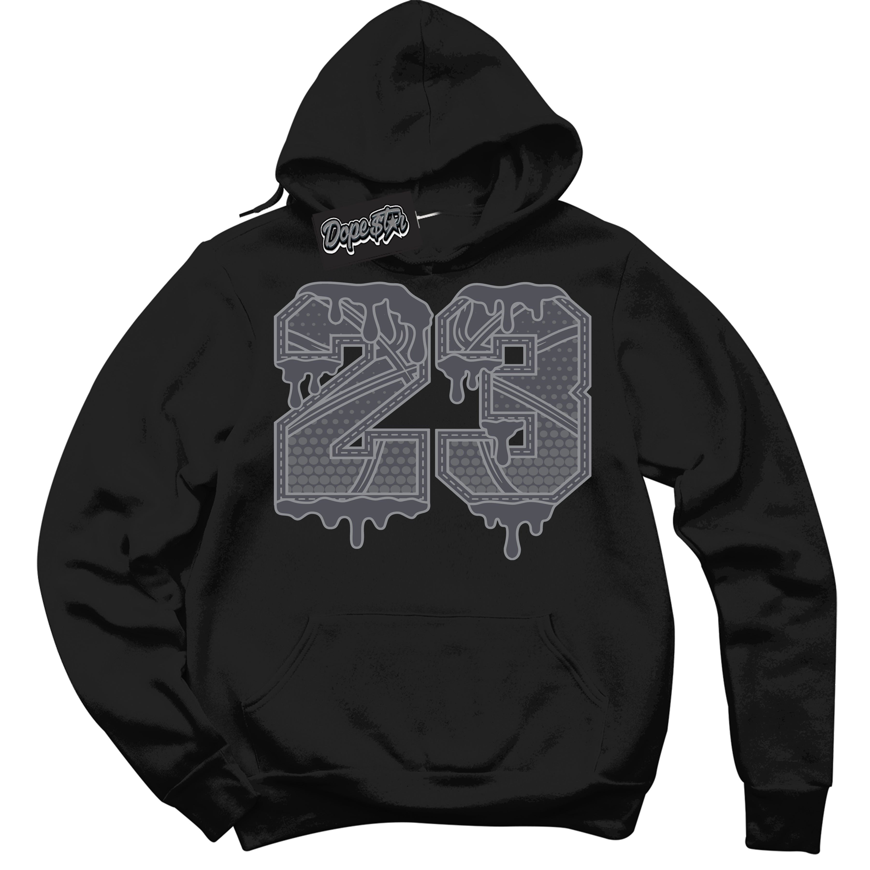 Cool Black Hoodie with “ 23 Ball ”  design that Perfectly Matches Paris Olympics Wet Cement 4s Jordans.