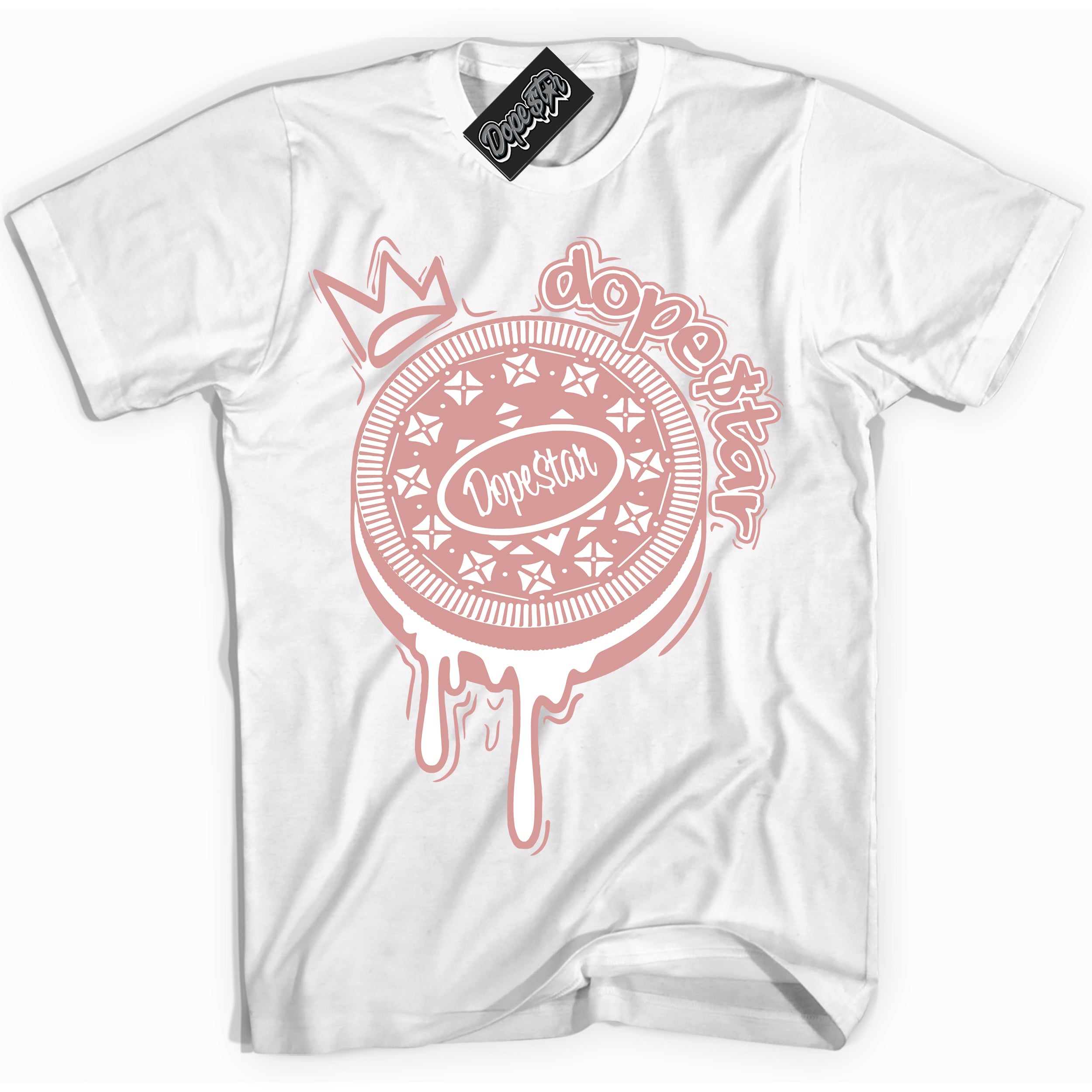 Cool White Shirt with “ Oreo DS ” design that perfectly matches Legend Pink 11s Jordans.