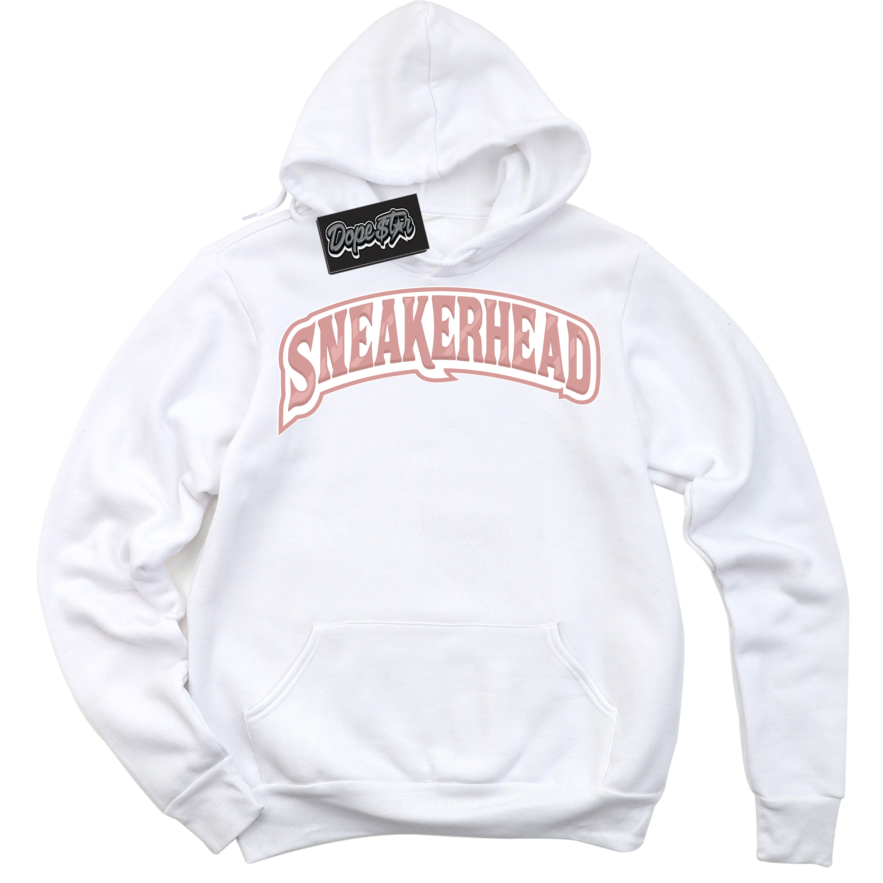 Cool White Hoodie with “ Sneakerhead ”  design that Perfectly Matches Legend Pink 11s Jordans.