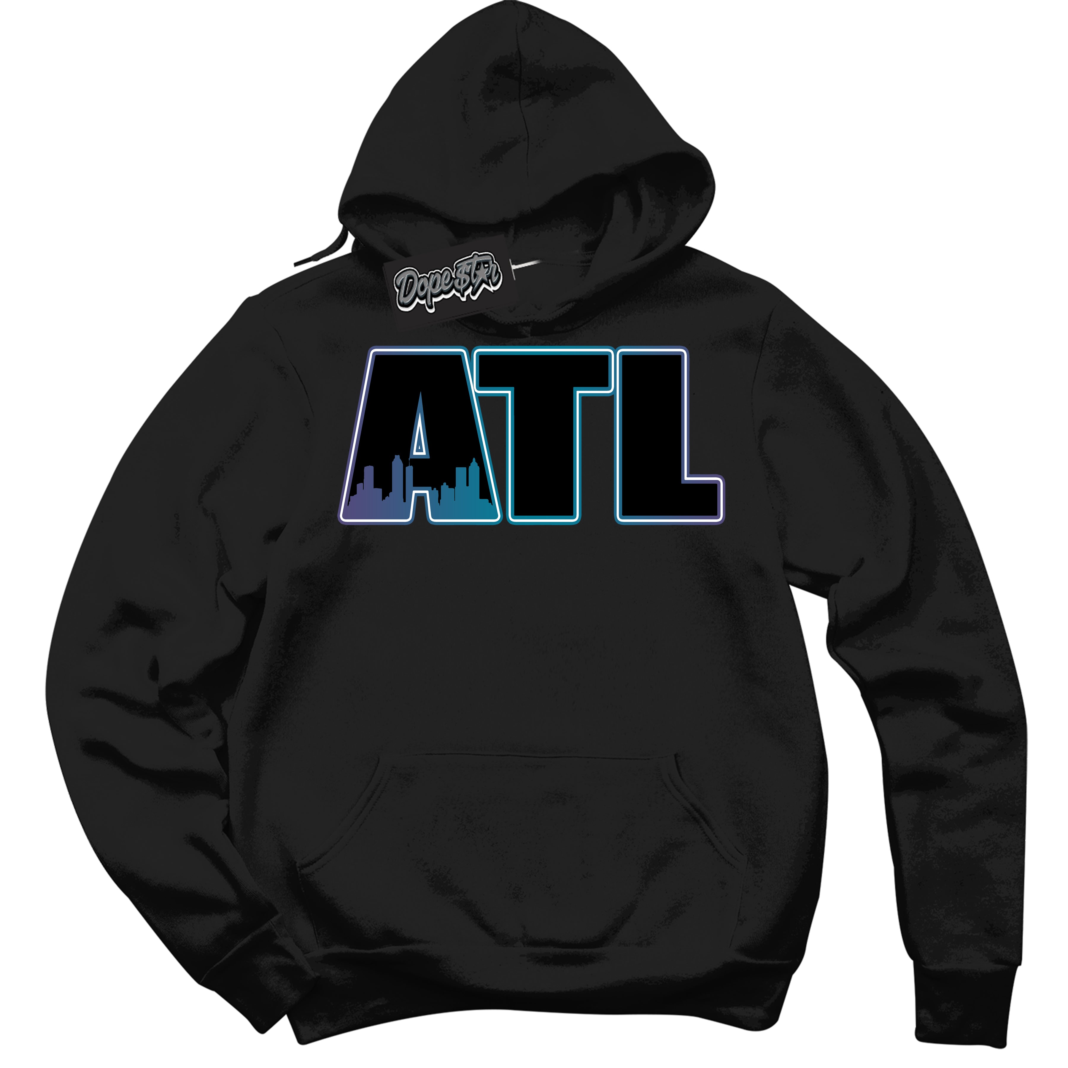 Cool Black Hoodie with “ Atlanta ”  design that Perfectly Matches Love Letter 14s Sneakers.