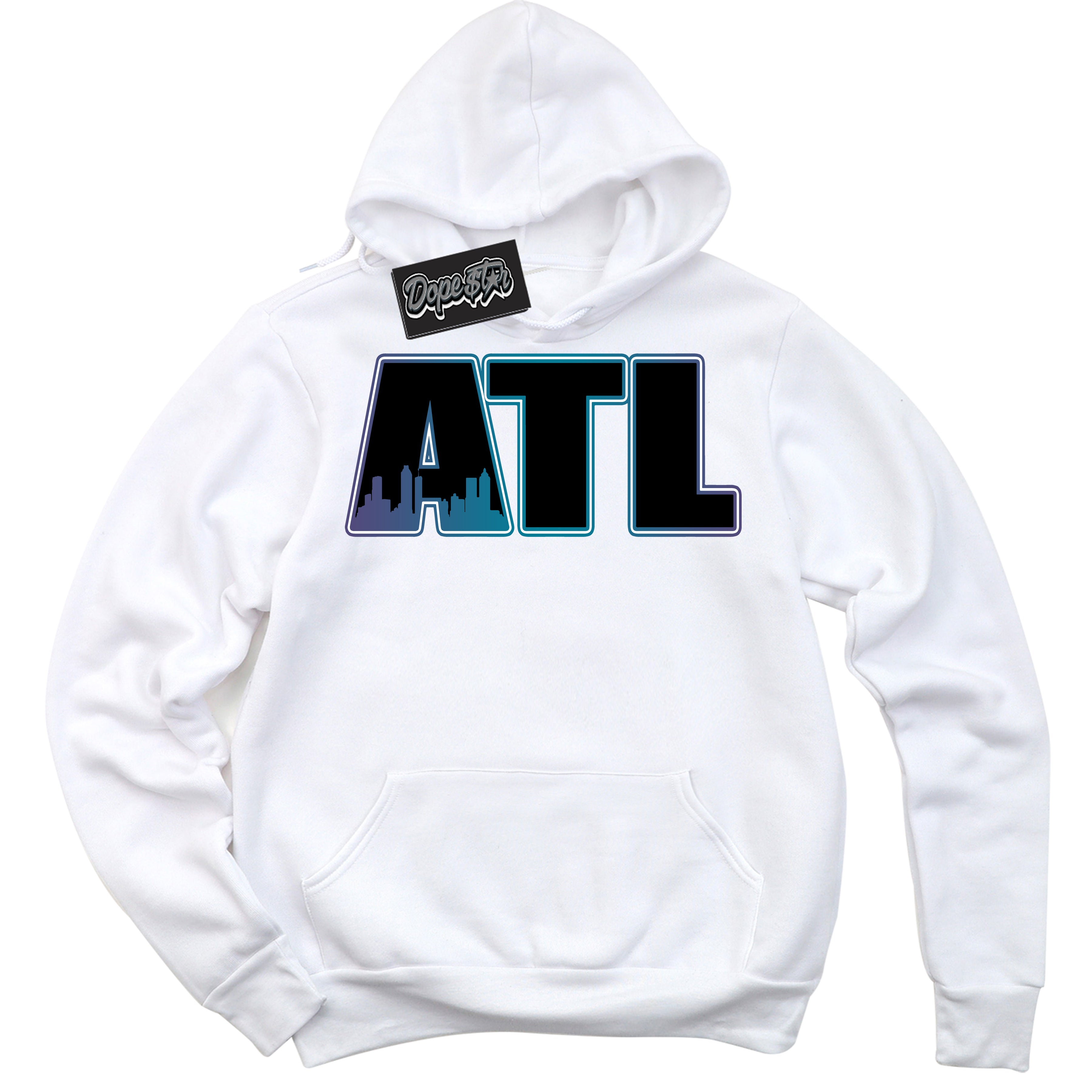 Cool White Hoodie with “ Atlanta ”  design that Perfectly Matches Love Letter 14s Sneakers.