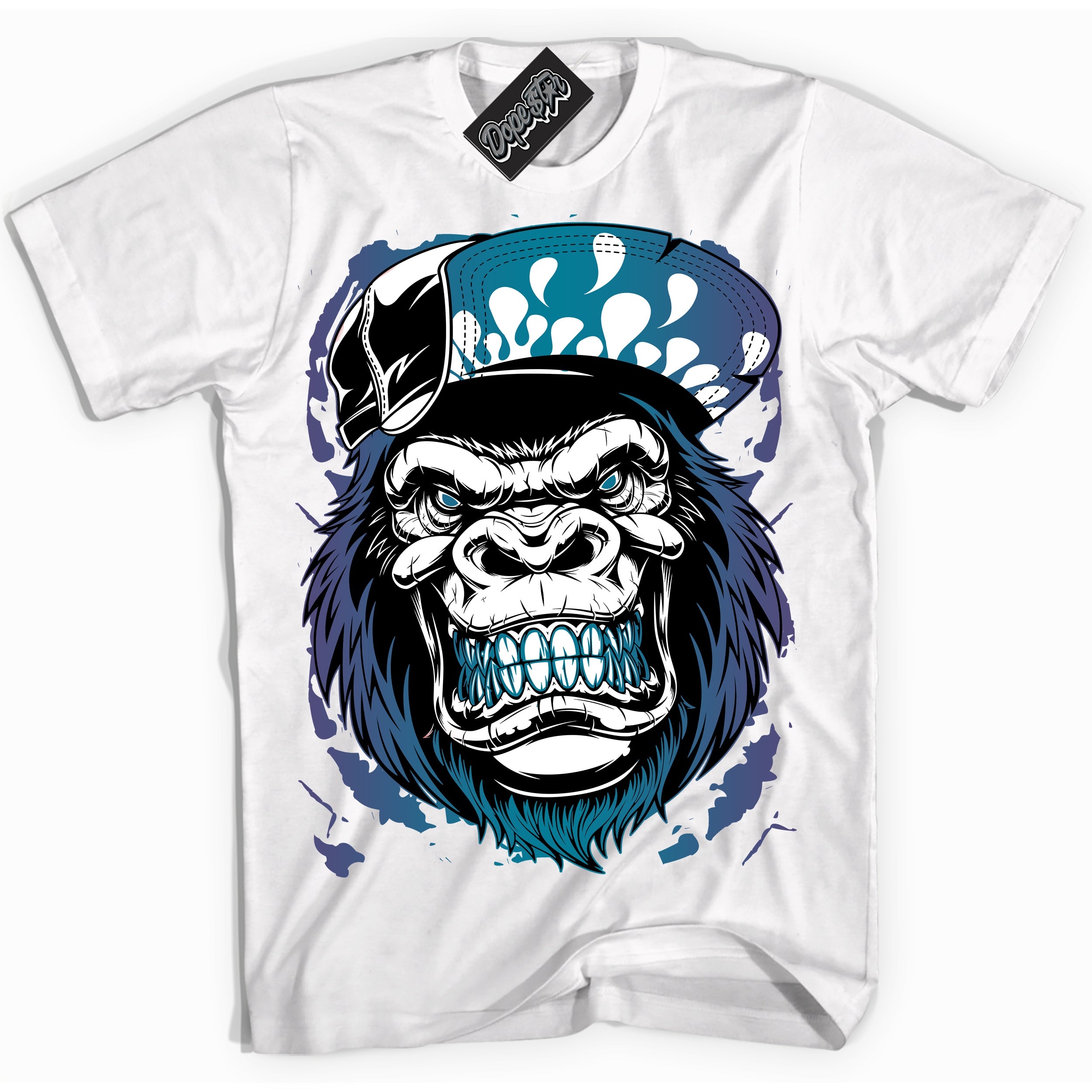 Cool White Shirt with “ Gorilla Beast” design that perfectly matches Love Letter 14s Sneakers.
