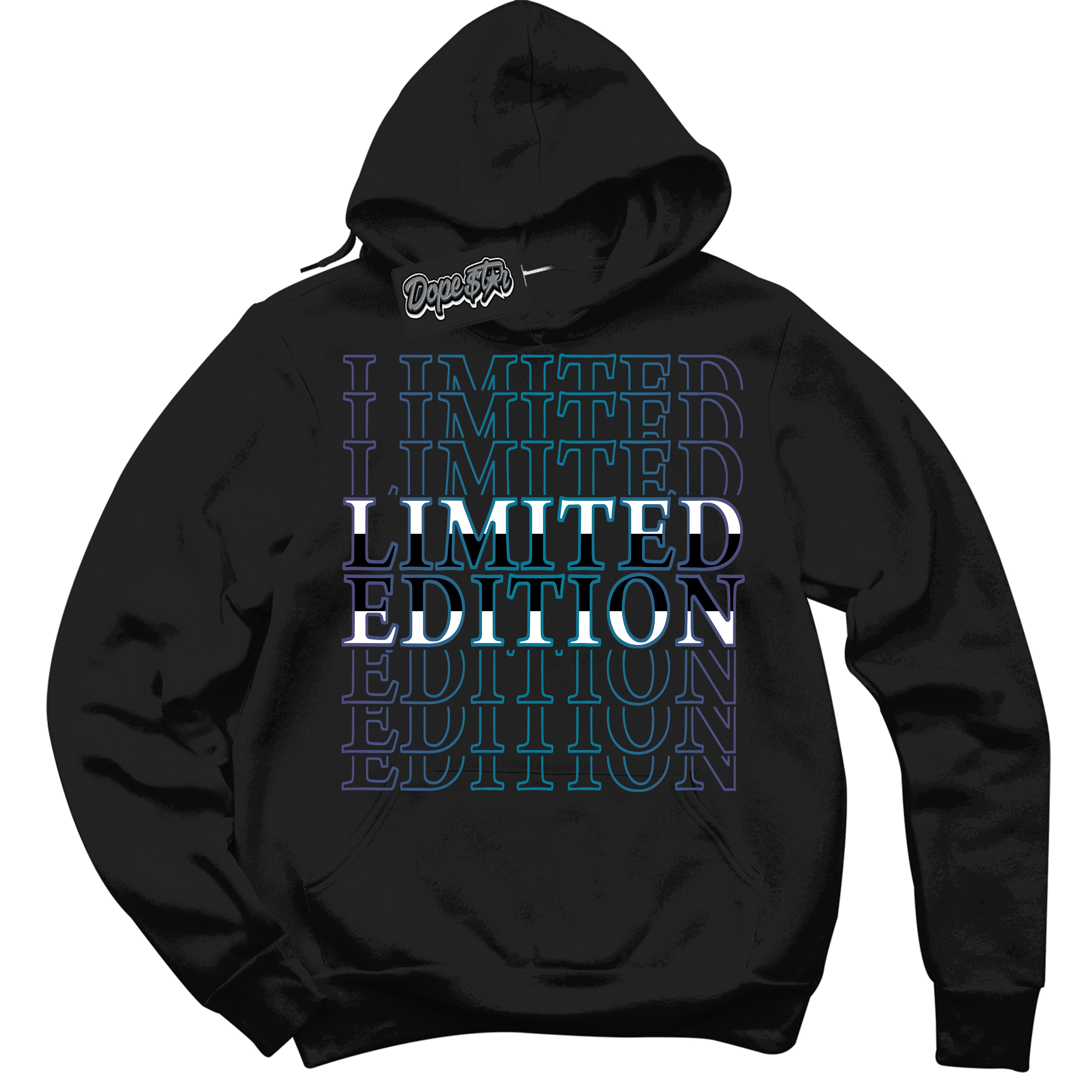 Cool Black Hoodie with “ Limited Edition ”  design that Perfectly Matches Love Letter 14s Sneakers.