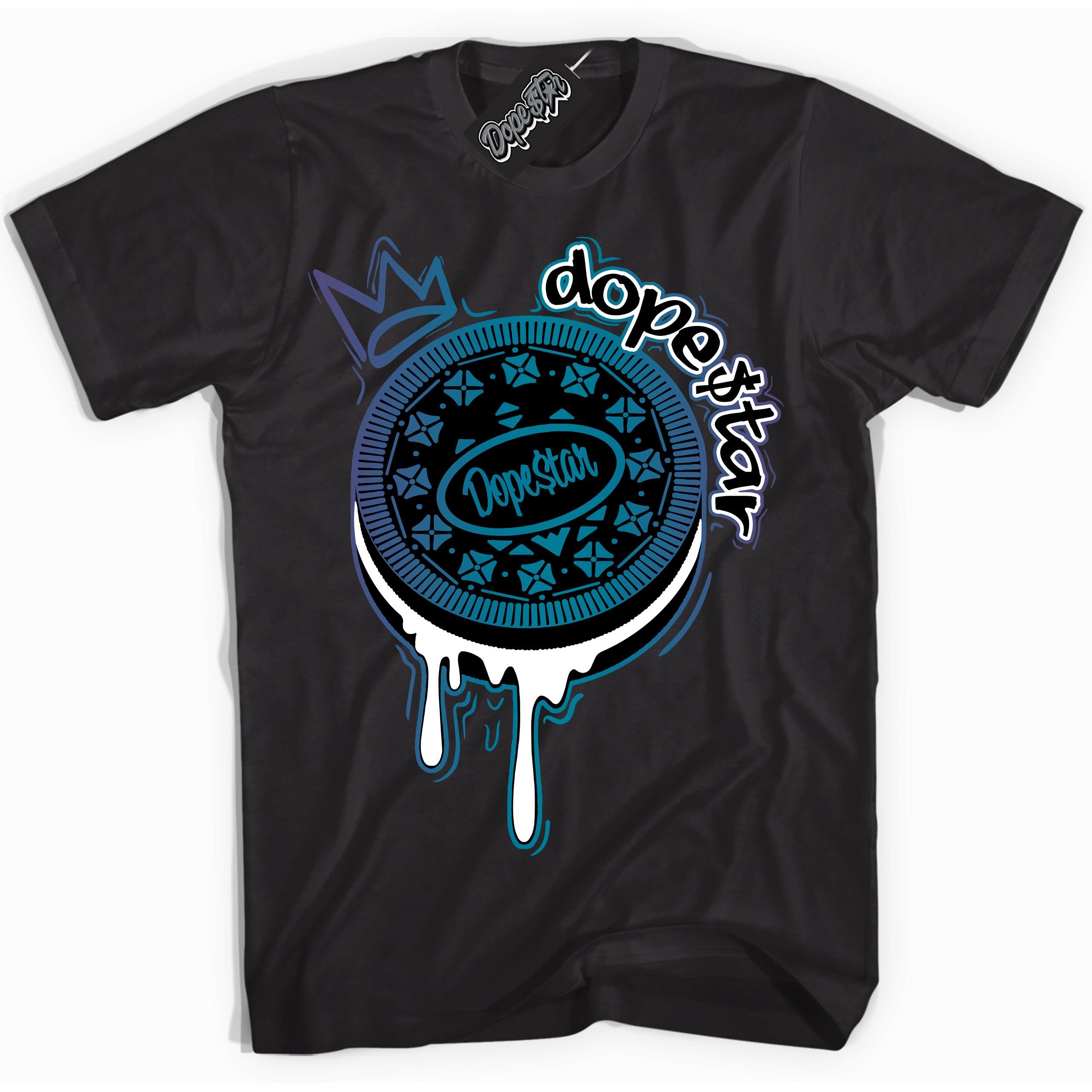 Cool Black Shirt with “ Oreo DS” design that perfectly matches Love Letter 14s Sneakers.