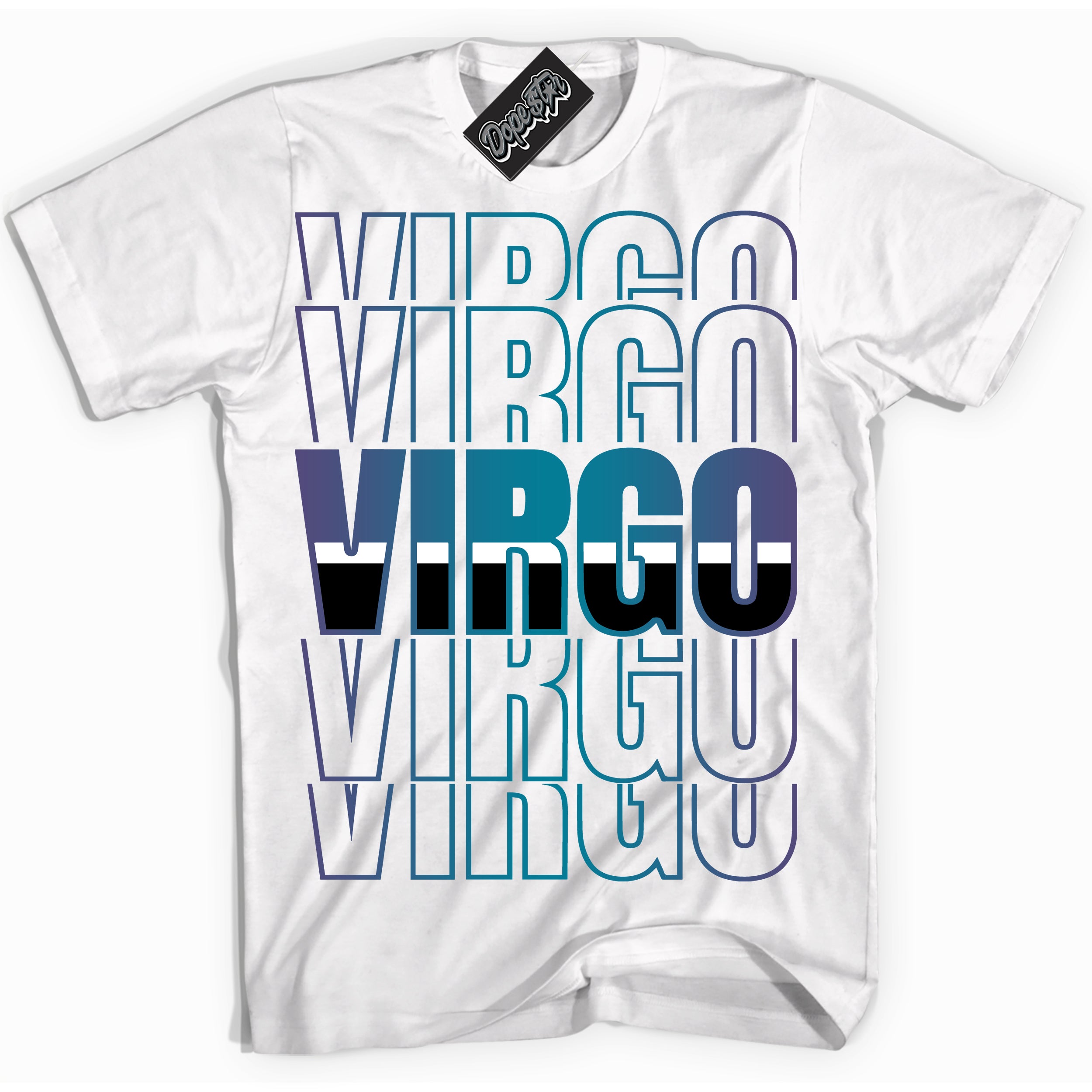 Cool White Shirt with “ Virgo” design that perfectly matches Love Letter 14s Sneakers.