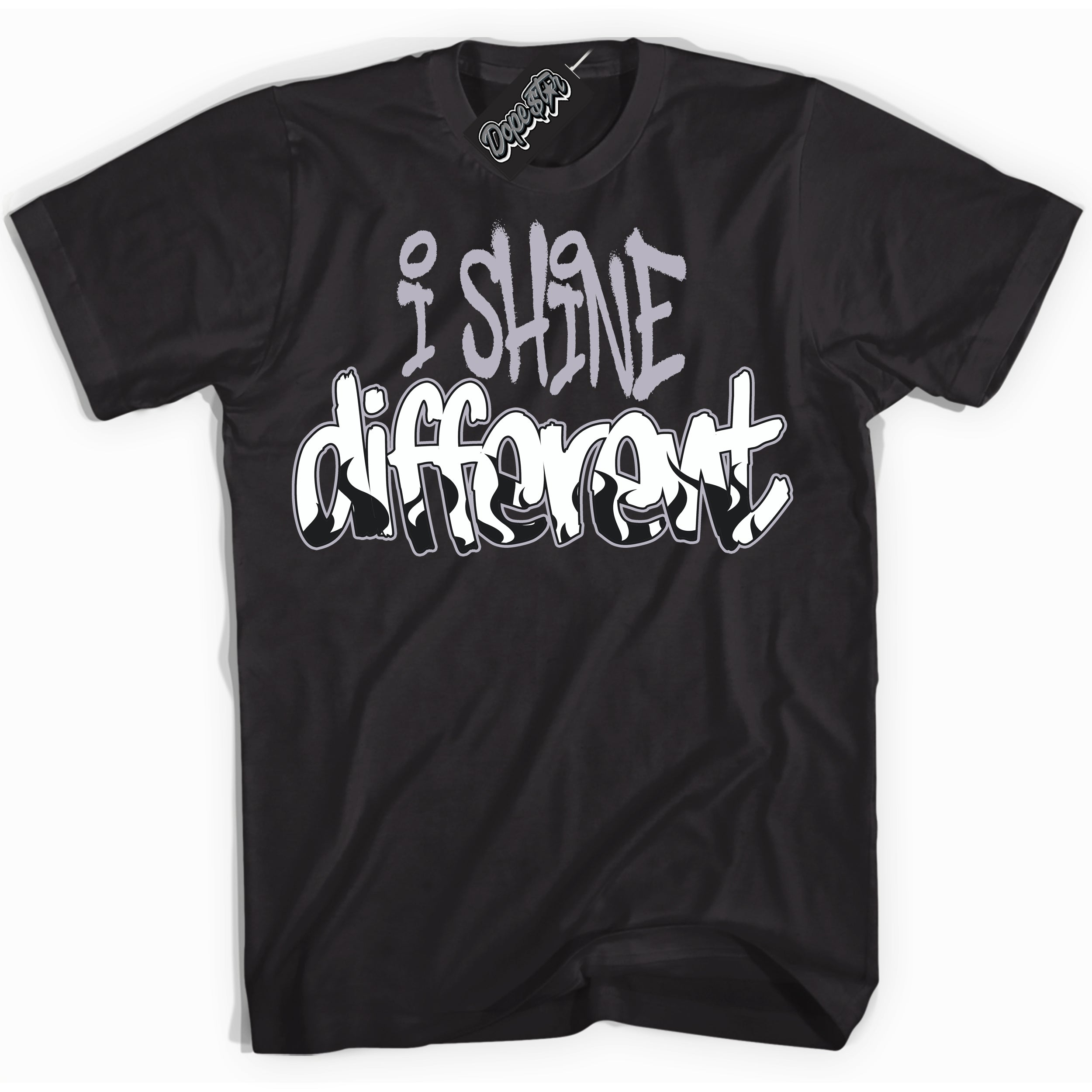 Cool Black Shirt with “ I Shine Different ” design that perfectly matches OG Barons 1s Jordans.