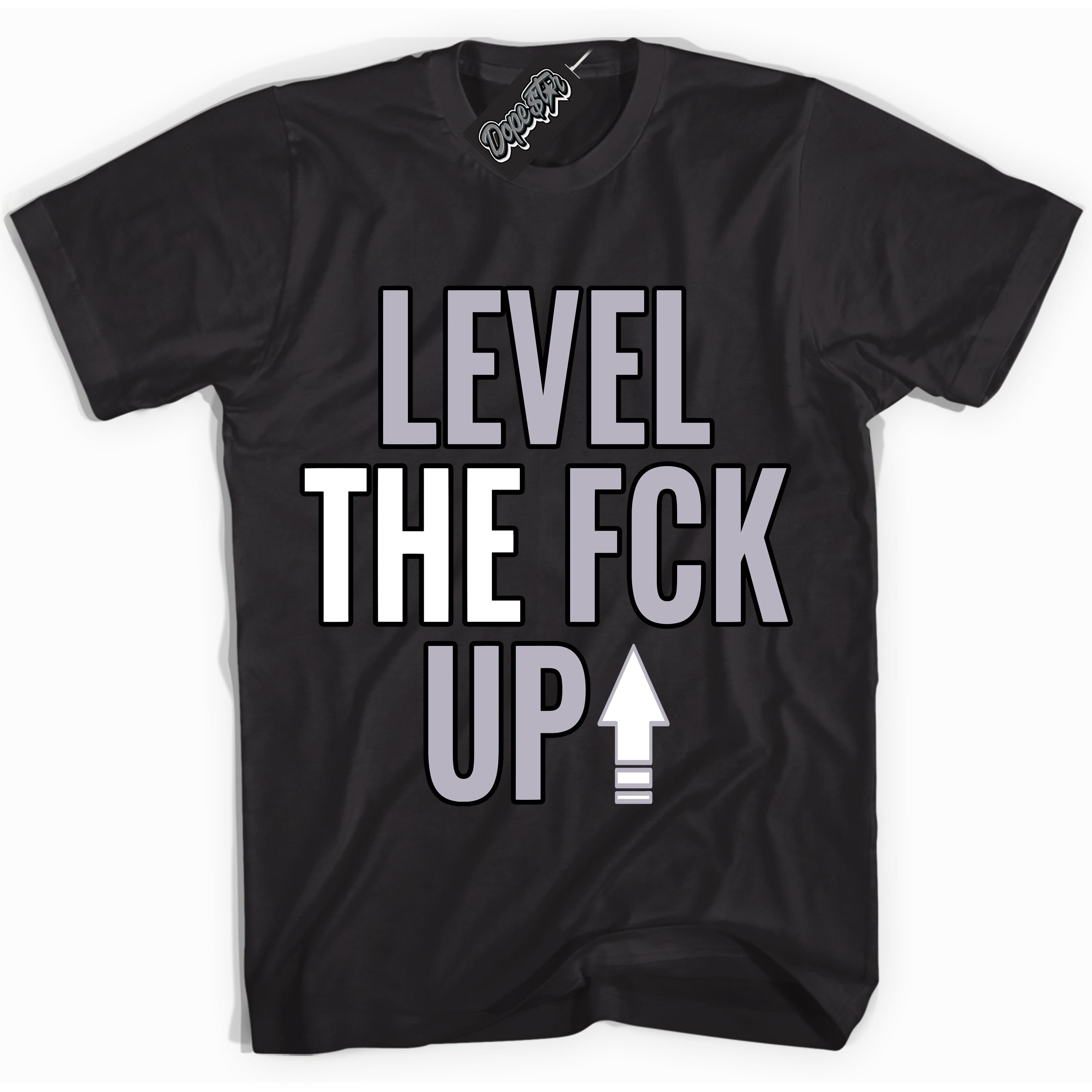 Cool Black Shirt with “ Level The Fck Up ” design that perfectly matches OG Barons 1s Jordans.