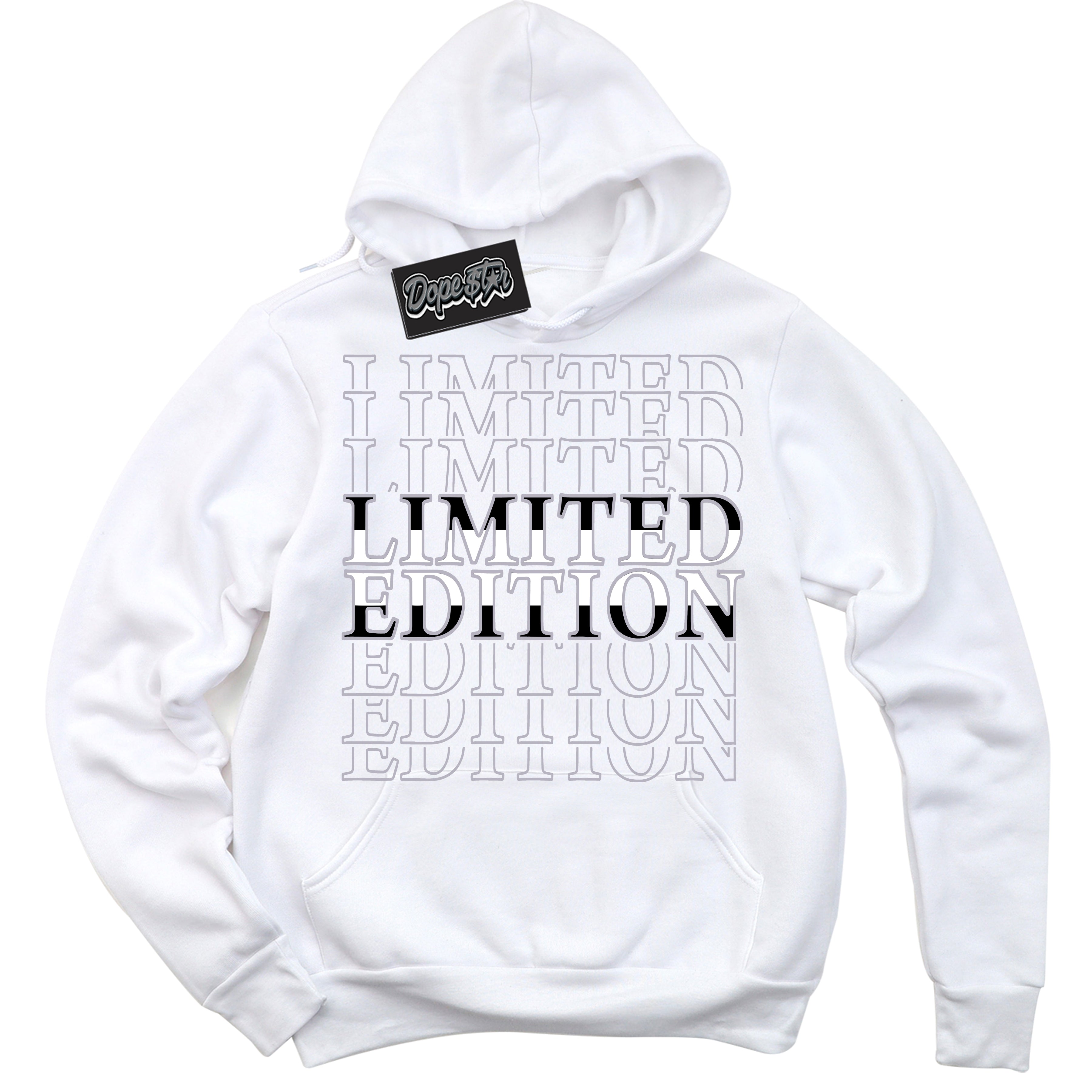 Cool White Hoodie with “ Limited Edition ”  design that Perfectly Matches OG Barons 1s Jordans.