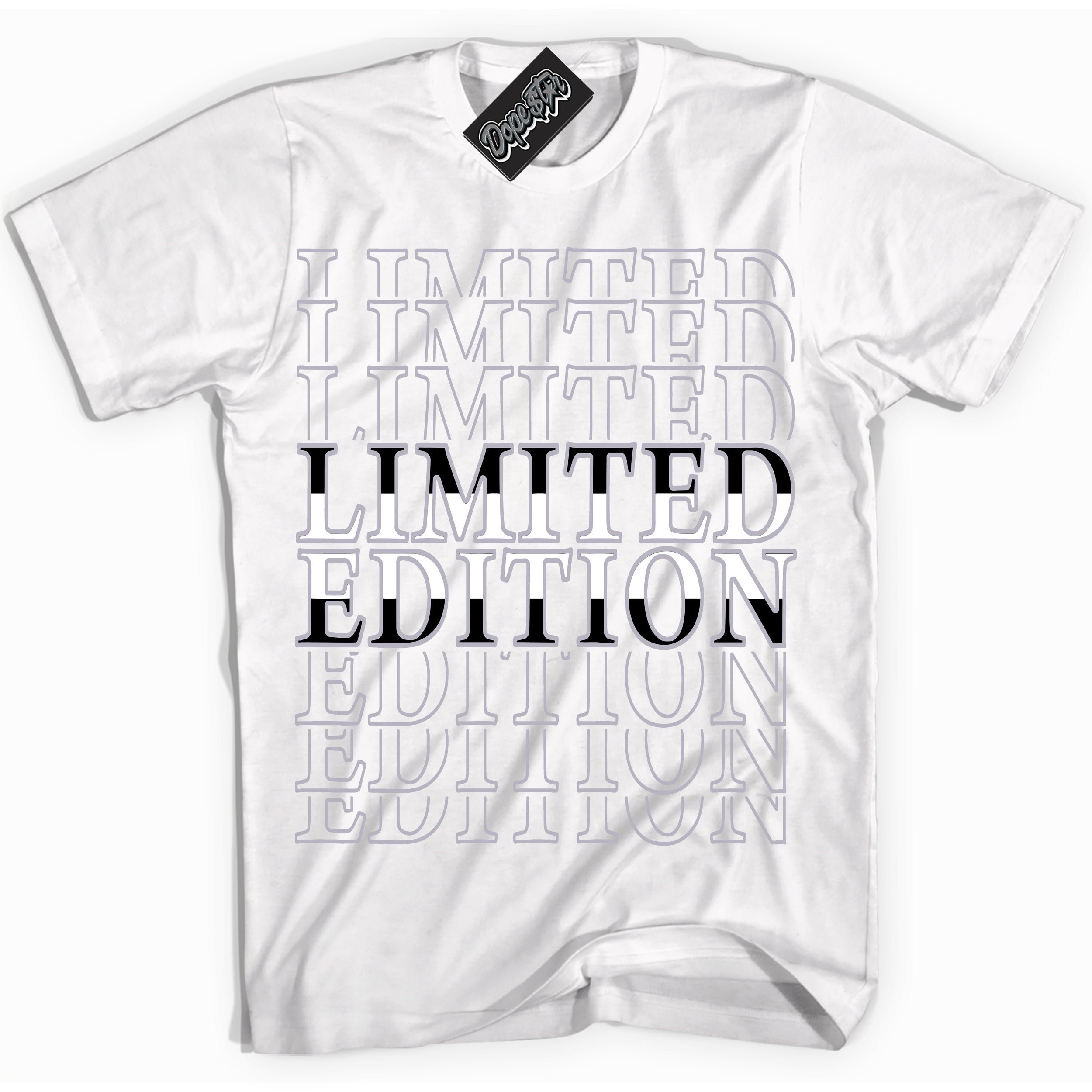Cool White Shirt with “ Limited Edition ” design that perfectly matches OG Barons 1s Jordans.