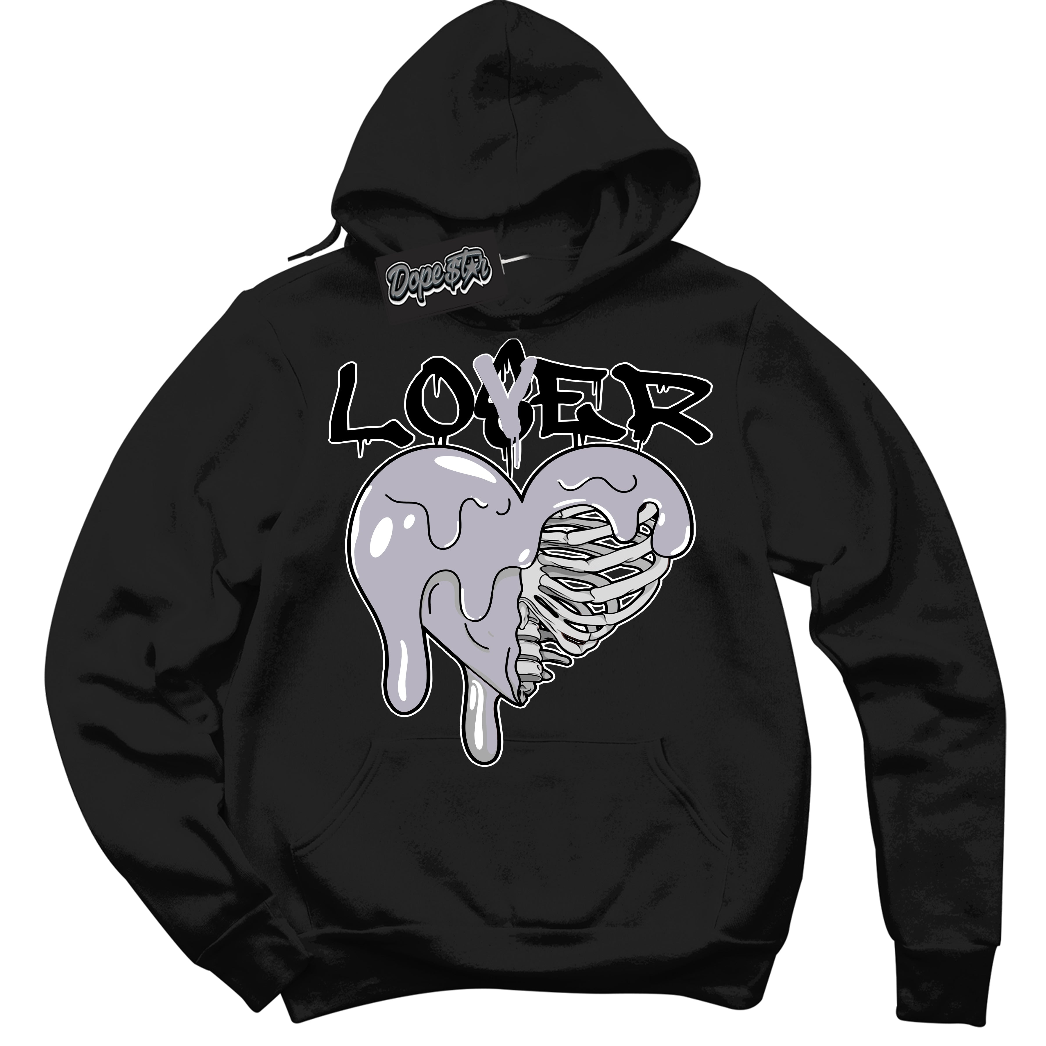 Cool Black Hoodie with “ Lover Loser ”  design that Perfectly Matches OG Barons 1s Jordans.