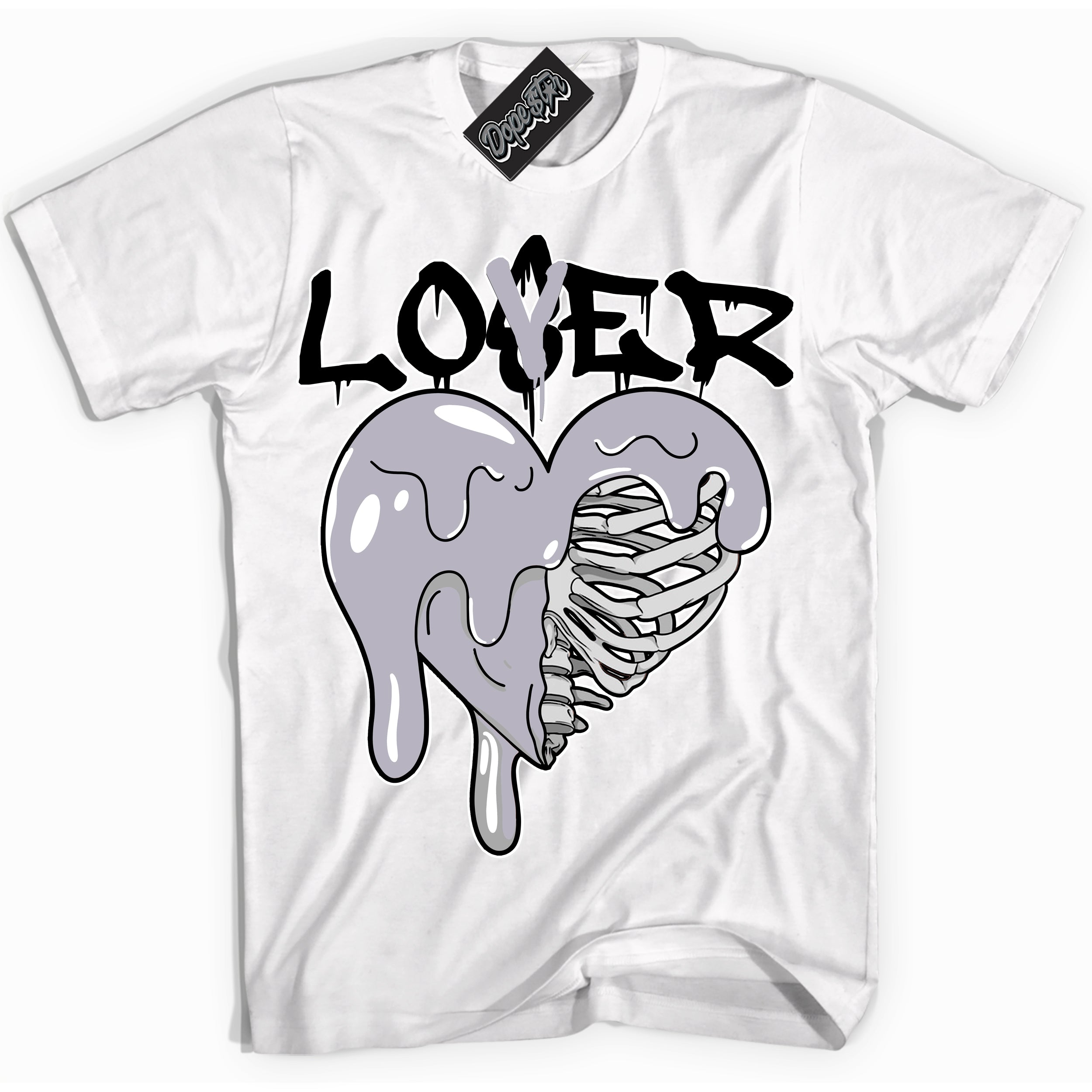 Cool White Shirt with “ Lover Loser ” design that perfectly matches OG Barons 1s Jordans.