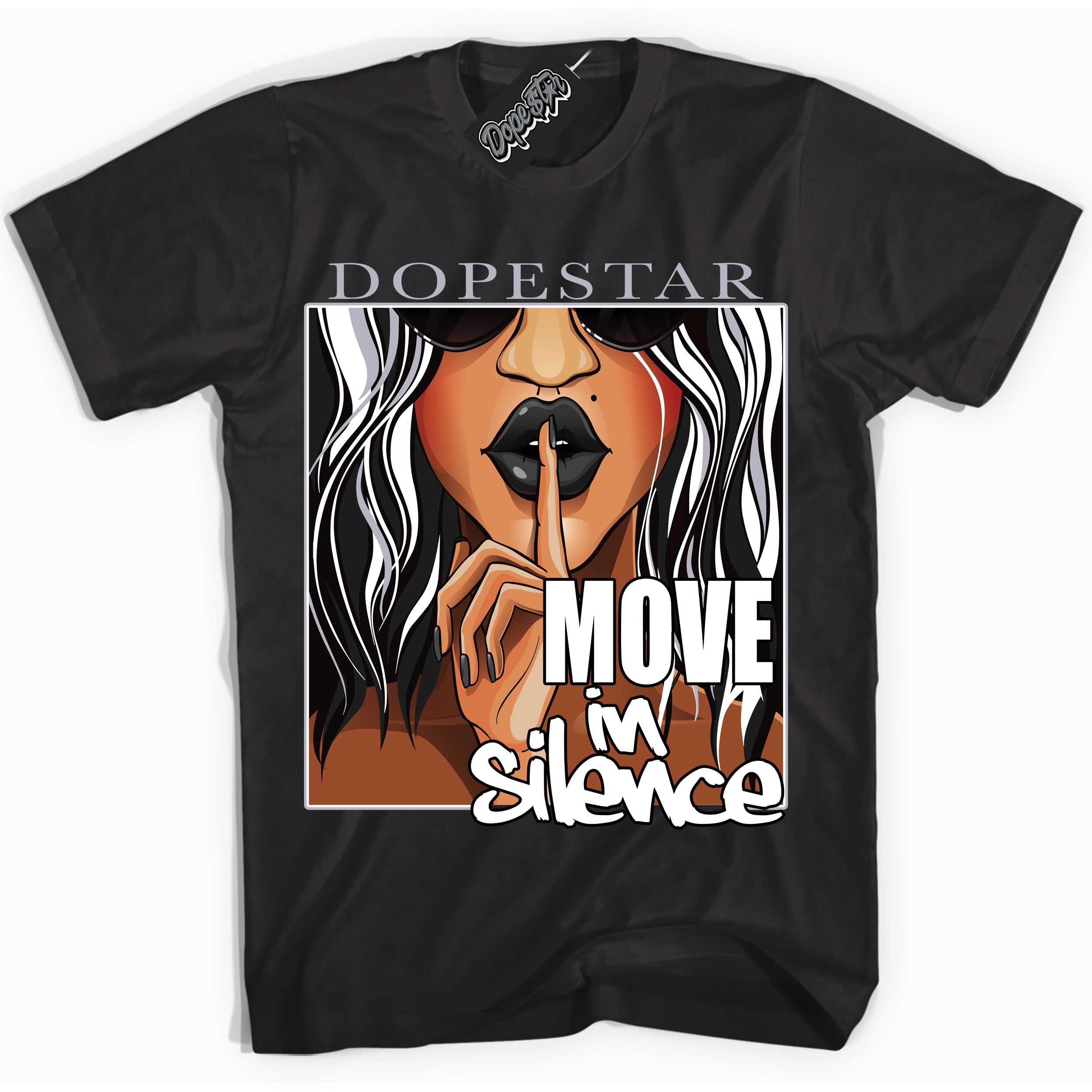 Cool Black Shirt with “ Move In Silence ” design that perfectly matches OG Barons 1s Jordans.