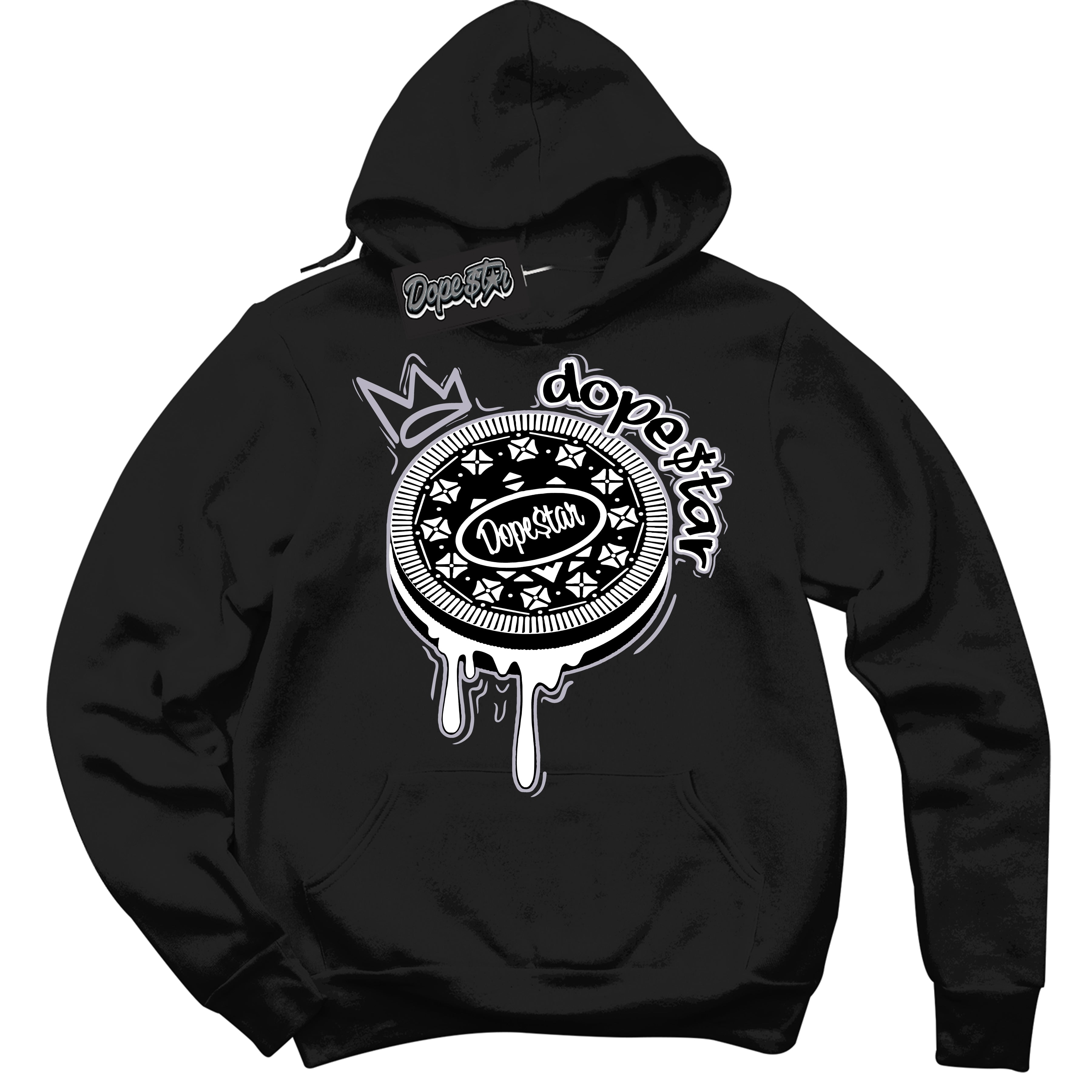 Cool Black Hoodie with “ Oreo DS ”  design that Perfectly Matches OG Barons 1s Jordans.