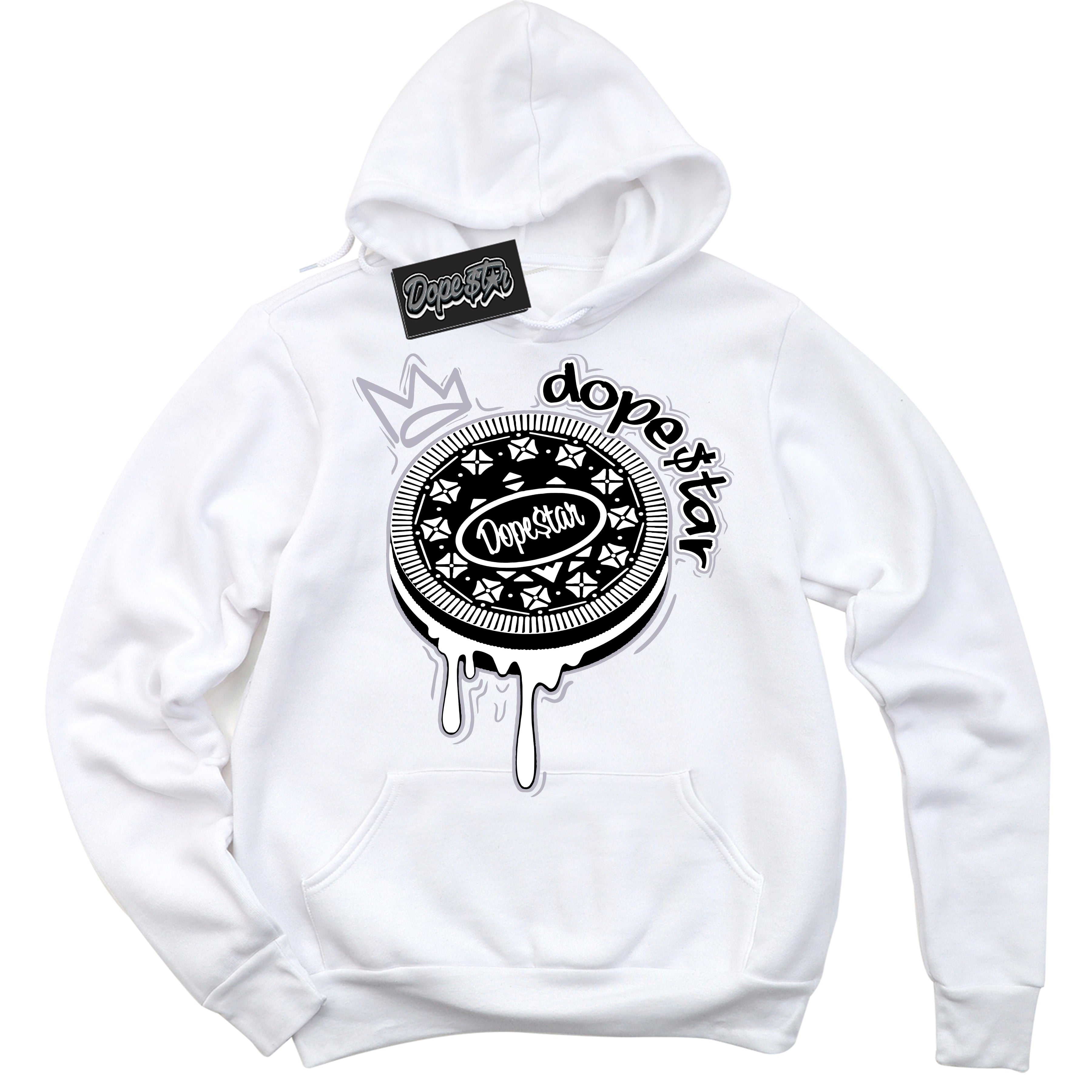 Cool White Hoodie with “ Oreo DS ”  design that Perfectly Matches OG Barons 1s Jordans.