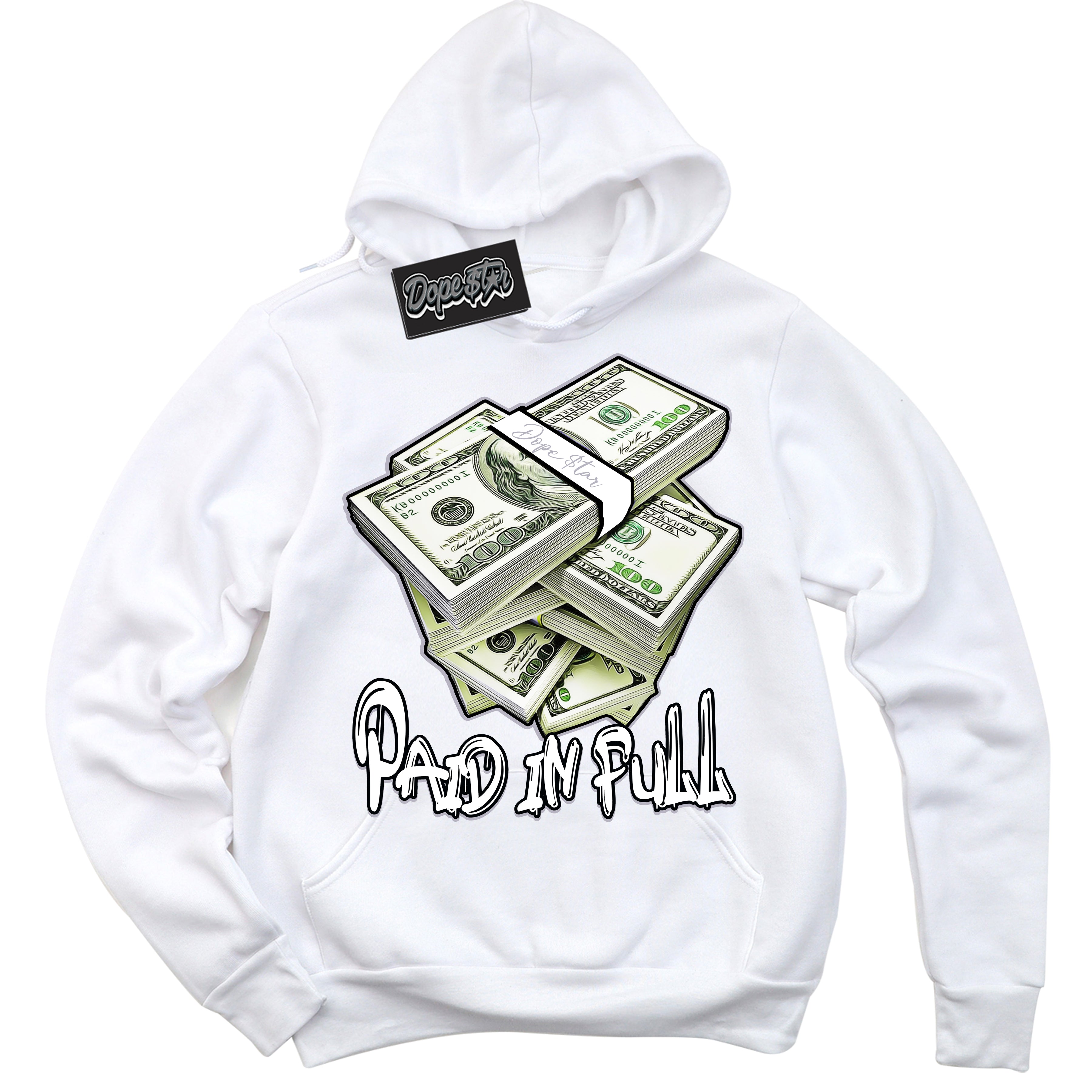 Cool White Hoodie with “ Paid In Full ”  design that Perfectly Matches OG Barons 1s Jordans.