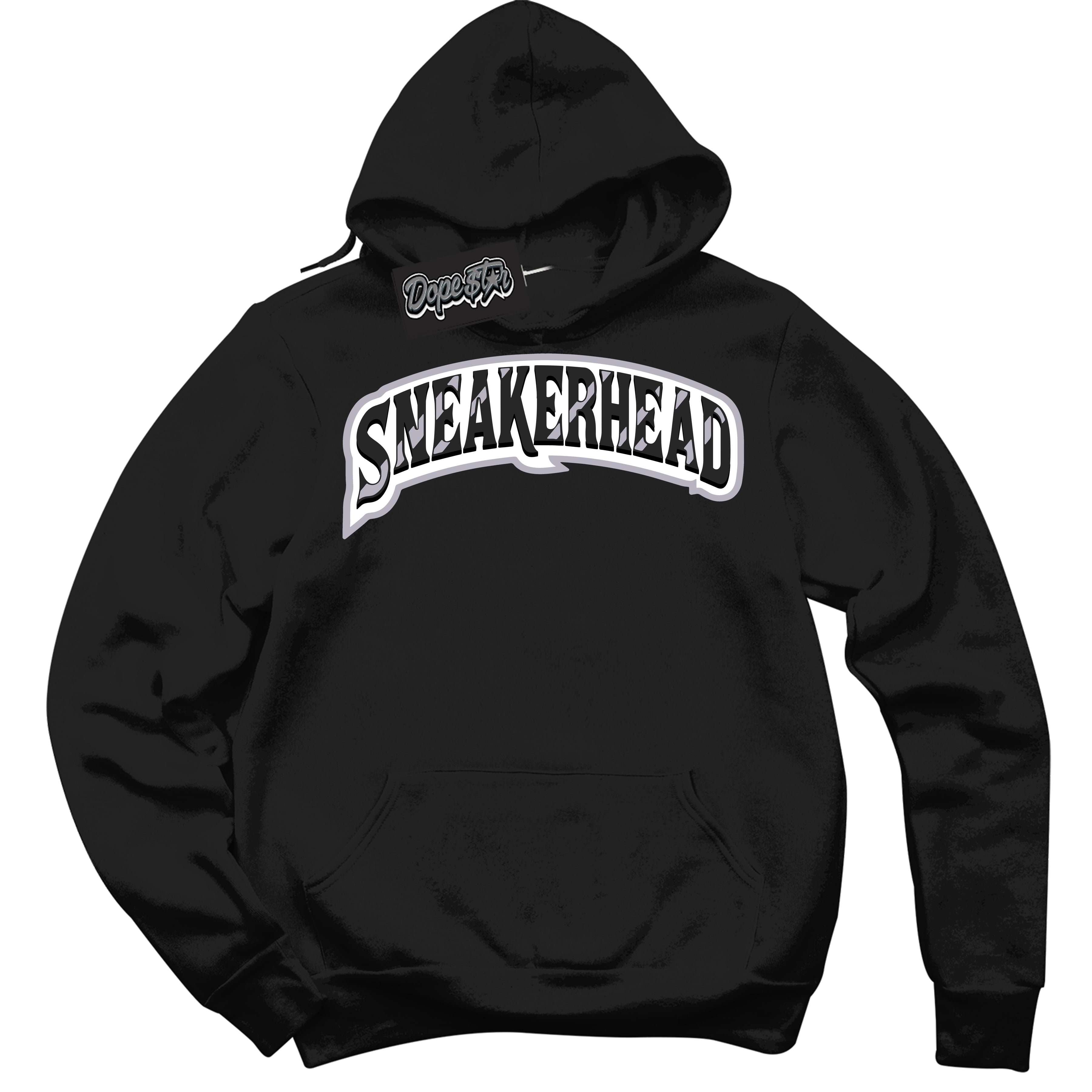Cool Black Hoodie with “ Sneakerhead ”  design that Perfectly Matches OG Barons 1s Jordans.