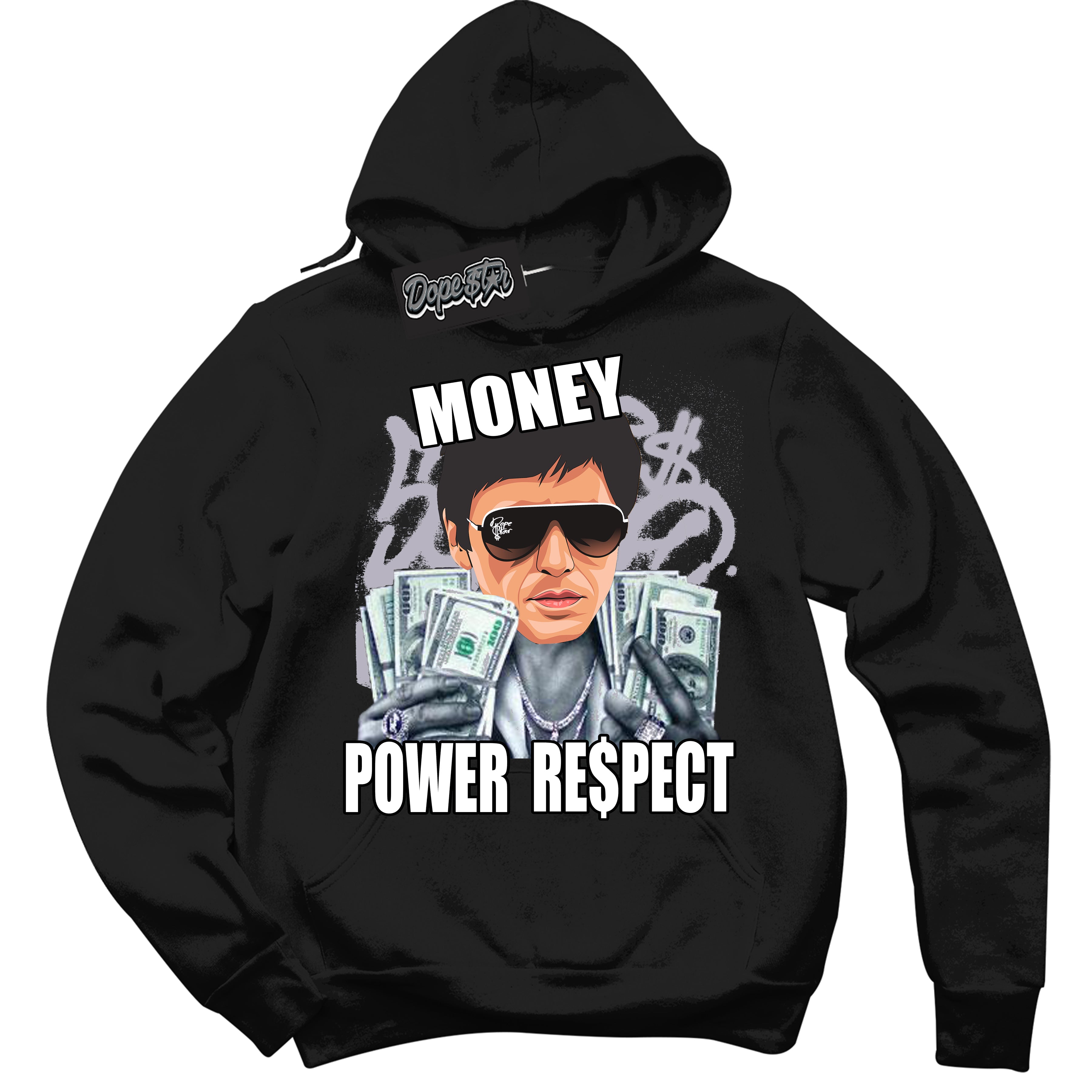 Cool Black Hoodie with “ Tony Montana ”  design that Perfectly Matches OG Barons 1s Jordans.