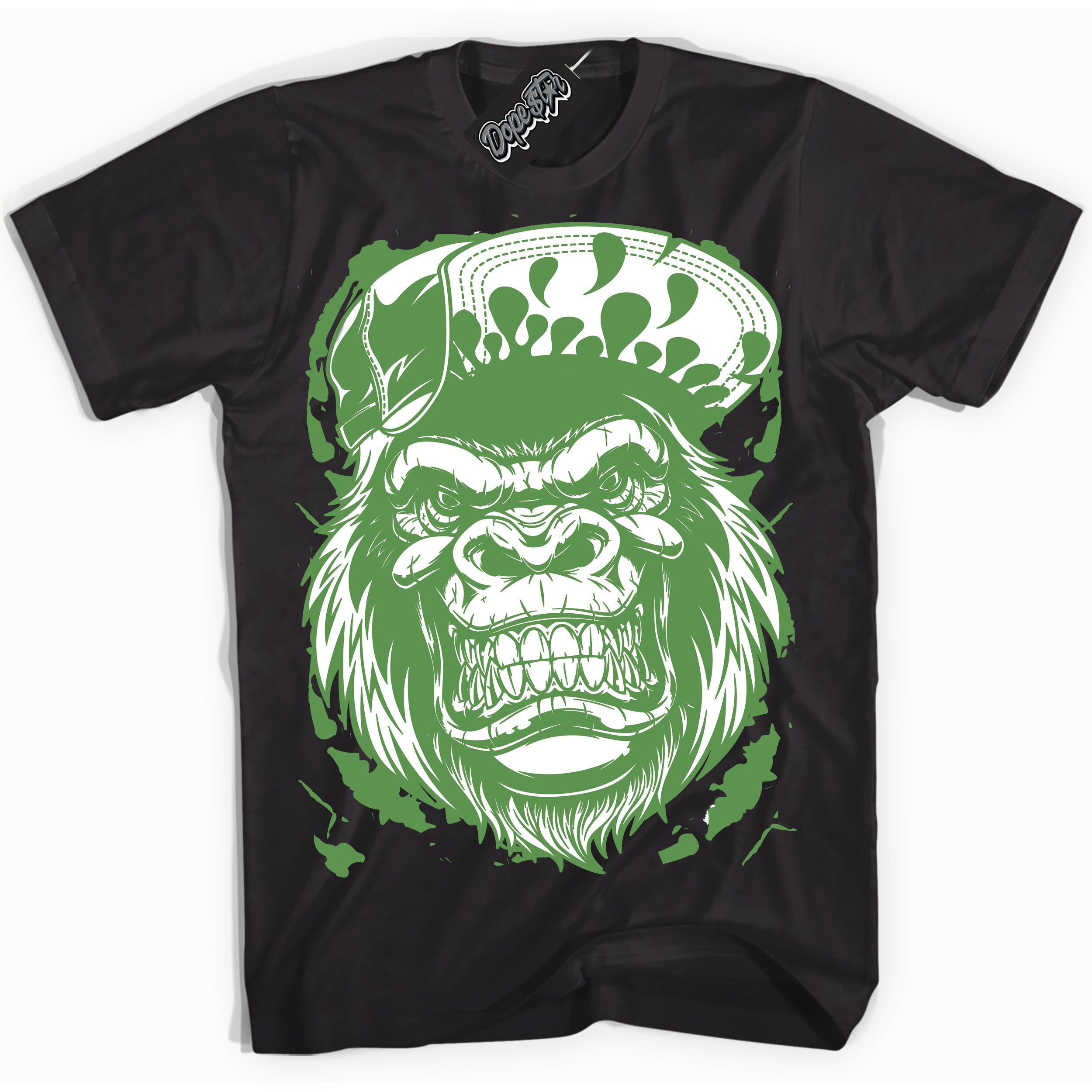Cool Black Shirt with “ Gorilla Beast ” design that perfectly matches Chlorophyll 1s Jordans.