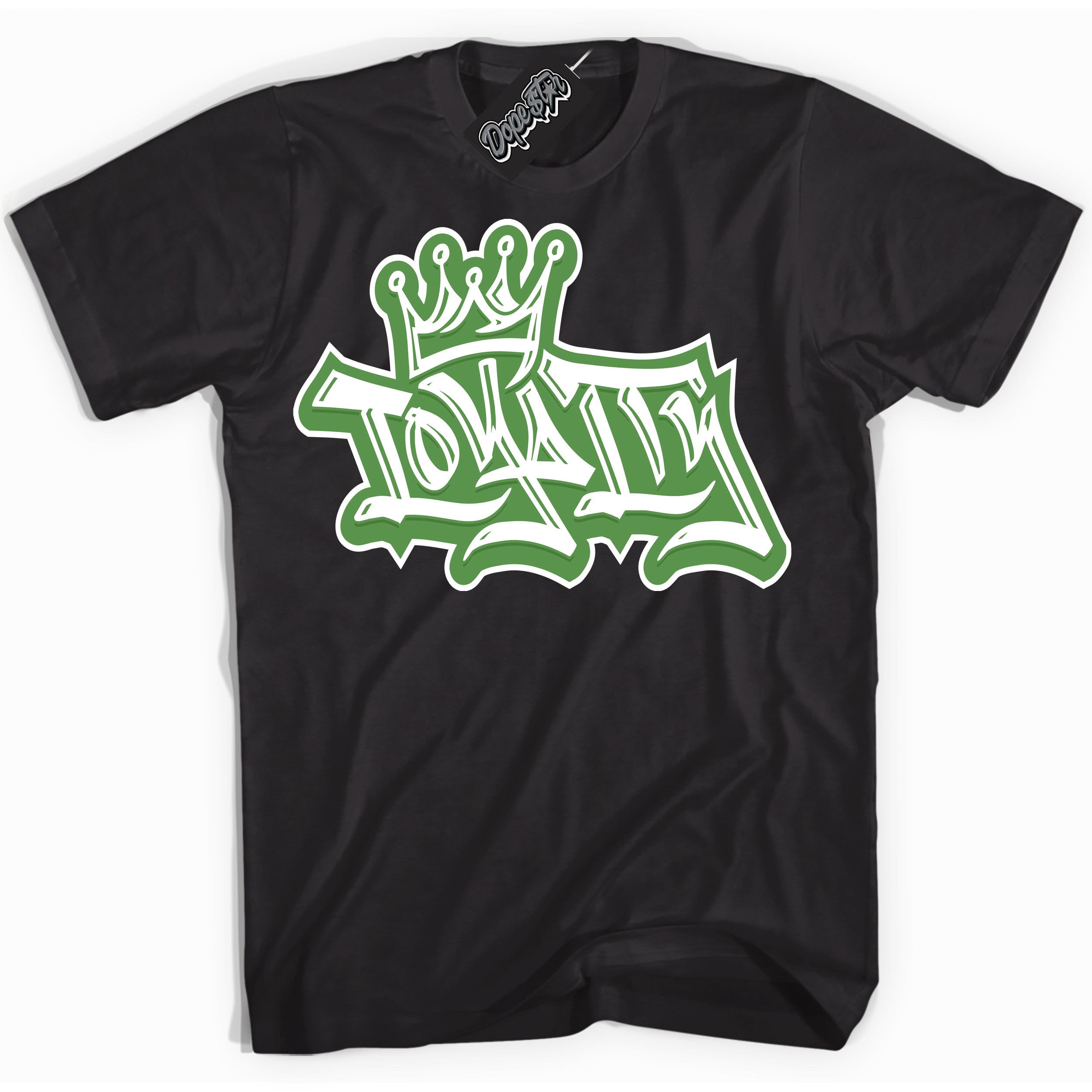 Cool Black Shirt with “ Loyalty Crown ” design that perfectly matches Chlorophyll 1s Jordans.