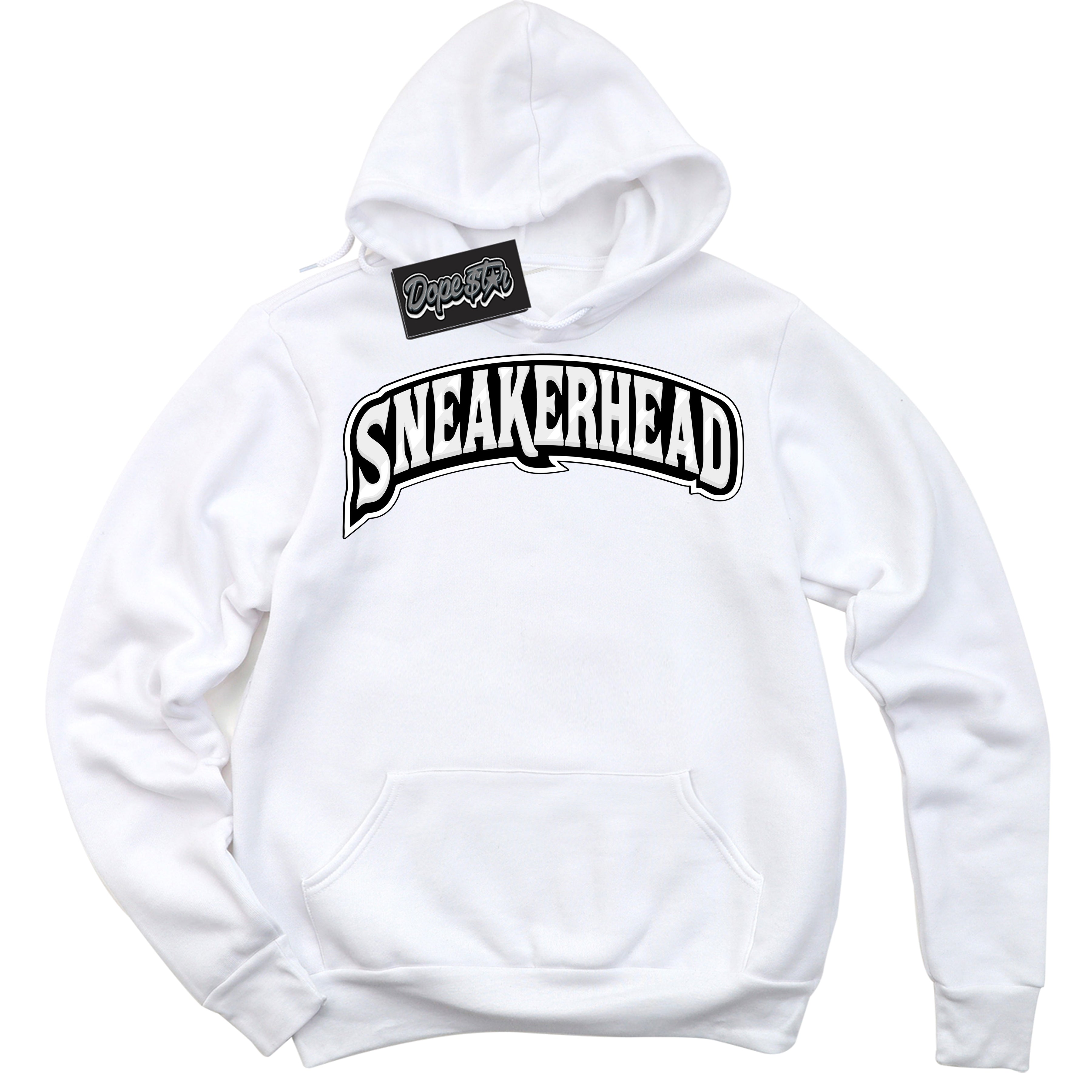 AJ1 Mid Off Noir Toe ‘Sneakerhead’ – White Streetwear Hoodie | Sneaker Matching sweatshirt for AJ1 Mid Off Noir Toe | Men's and Women's Streetwear Graphic Hoodie by Sneaker Shirts Outlet.
