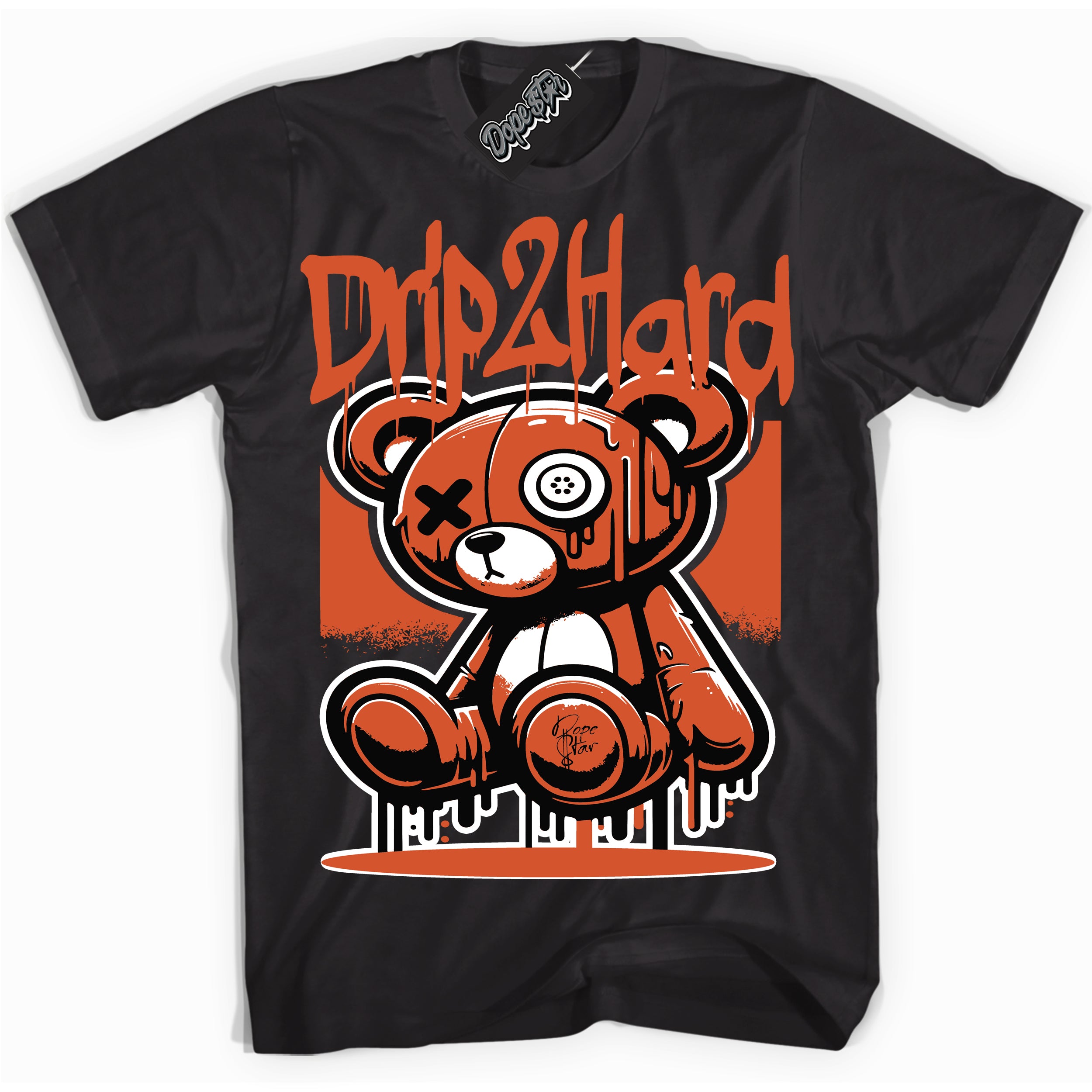 Cool Black graphic tee with “ Drip 2 Hard ” design, that perfectly matches Shattered Backboard 1s